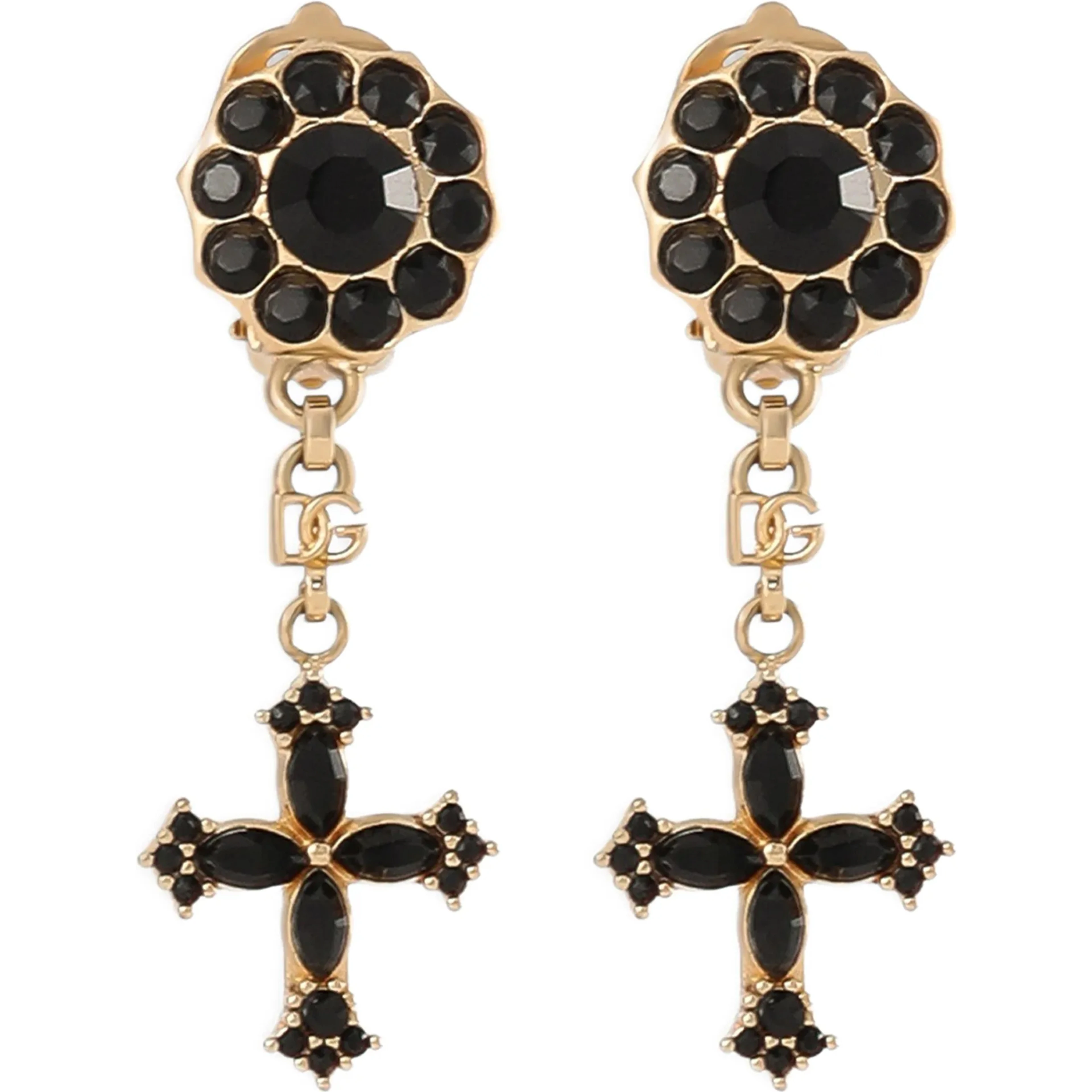 Black Brass Earrings