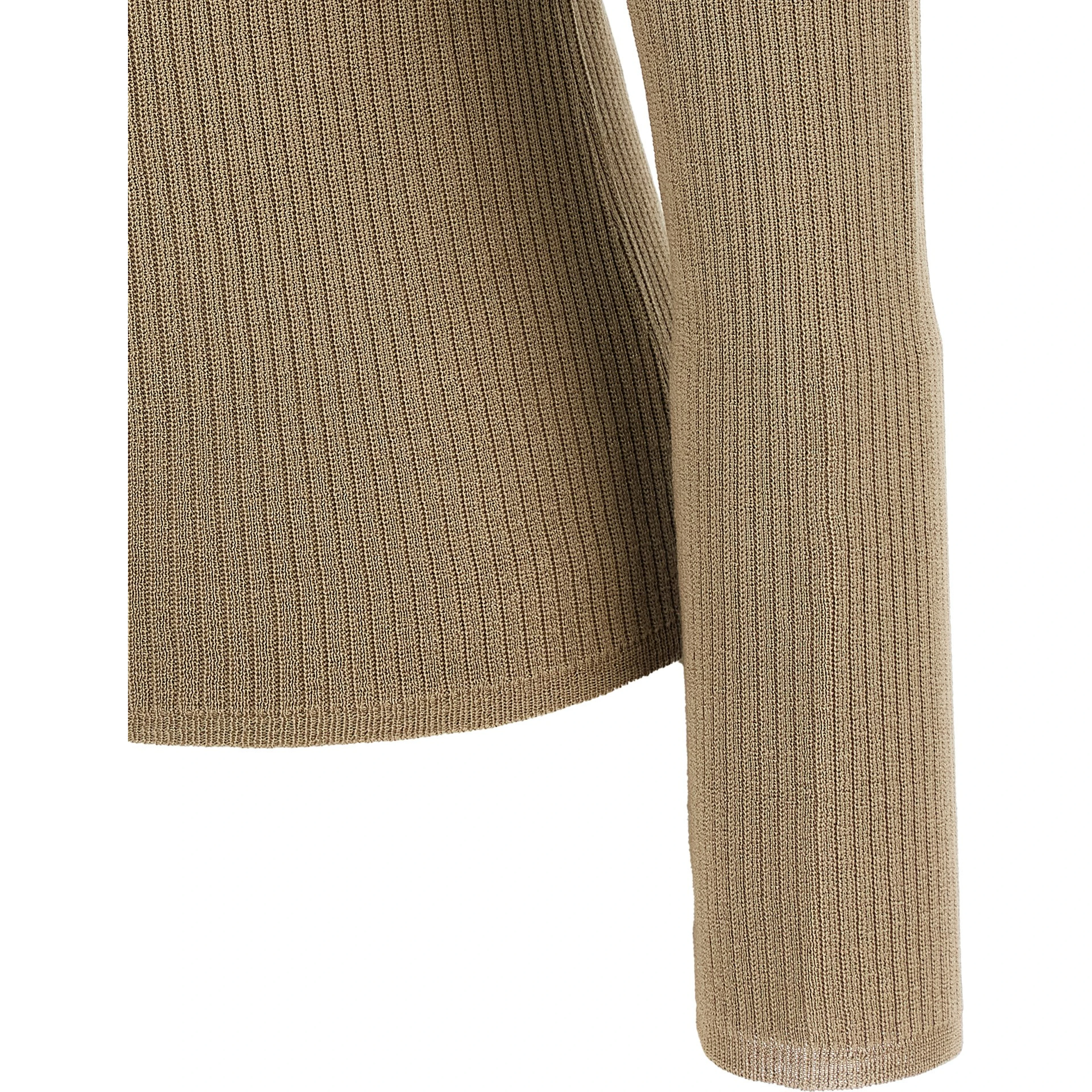 Beige Silk Cardigan