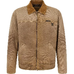 Beige Cotton Shell Jacket