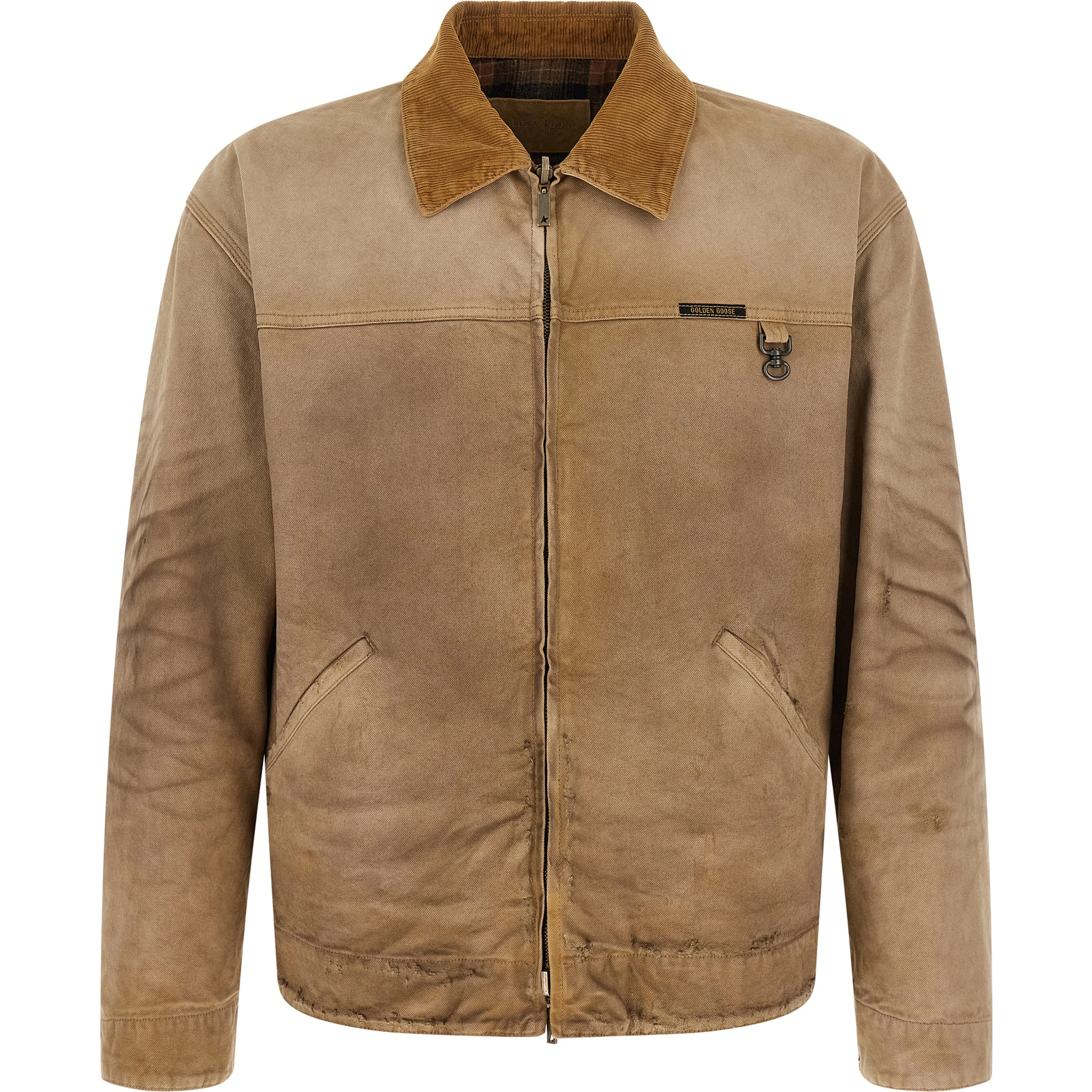 Beige Cotton Shell Jacket