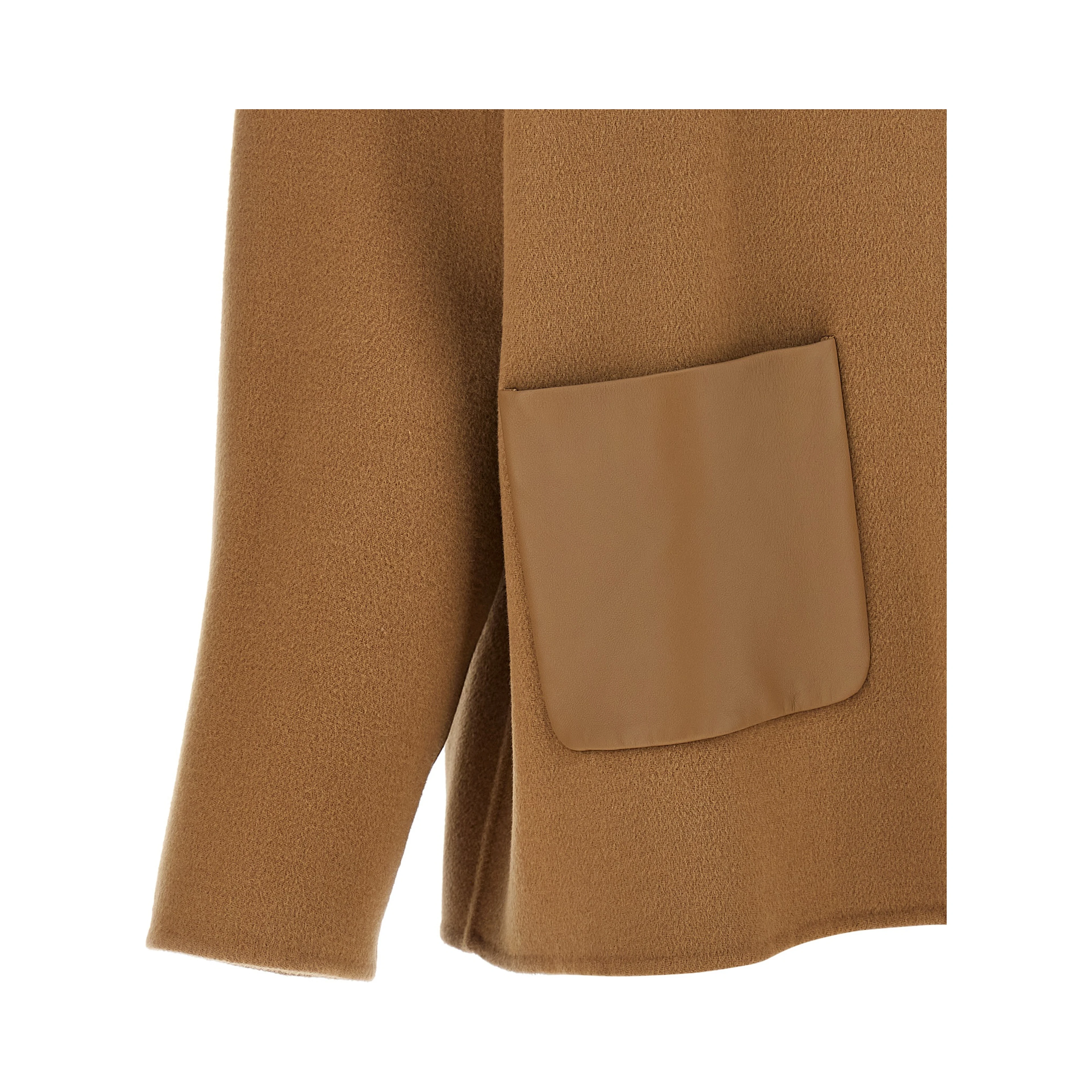 Beige Virgin Wool Coat