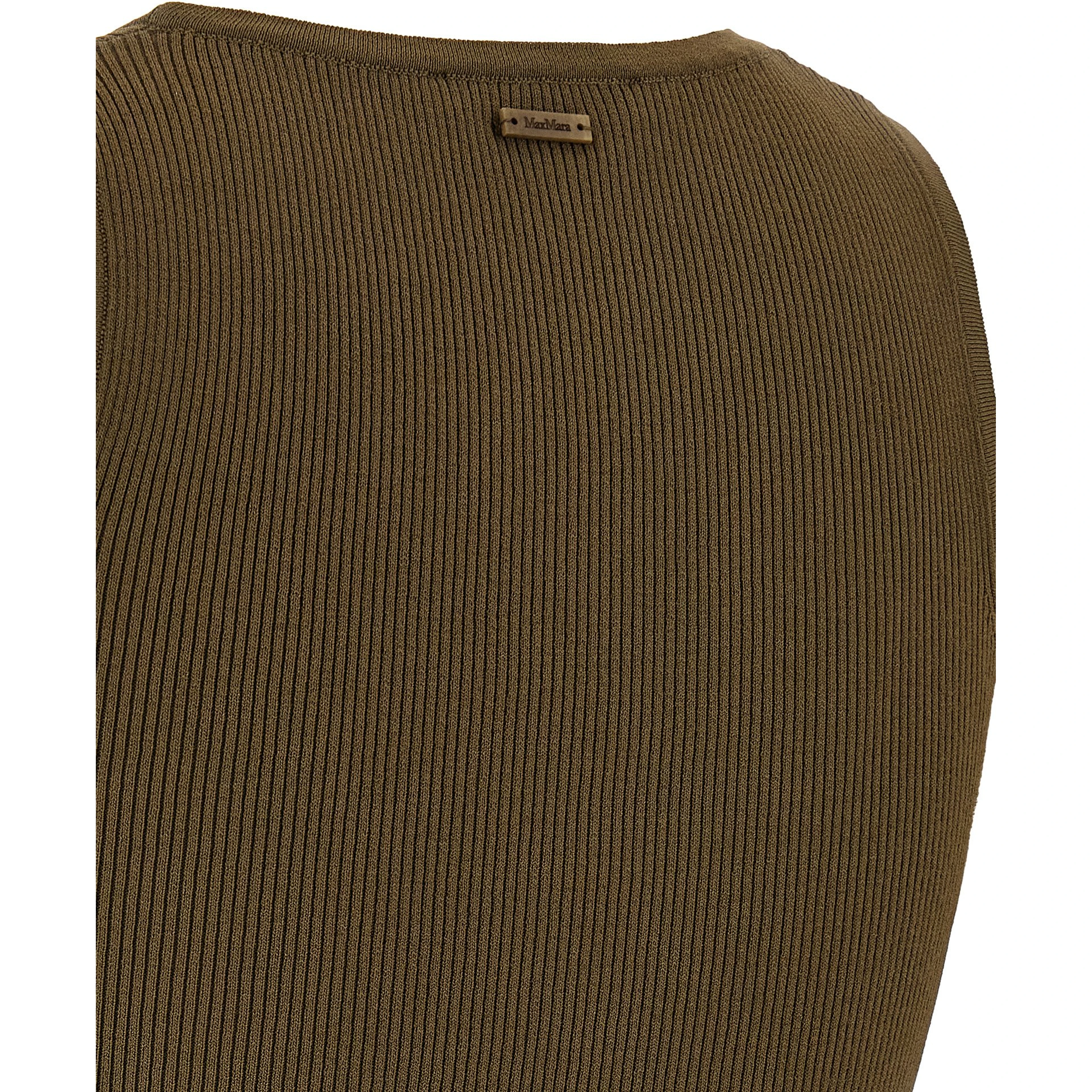 Bicolor Viscose Sleeveles T-Shirt