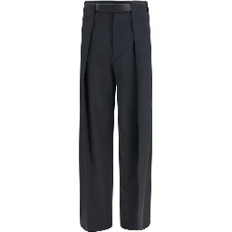 Gray Polyester Dress Pants