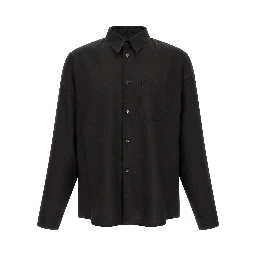 Black Virgin Wool Blouse