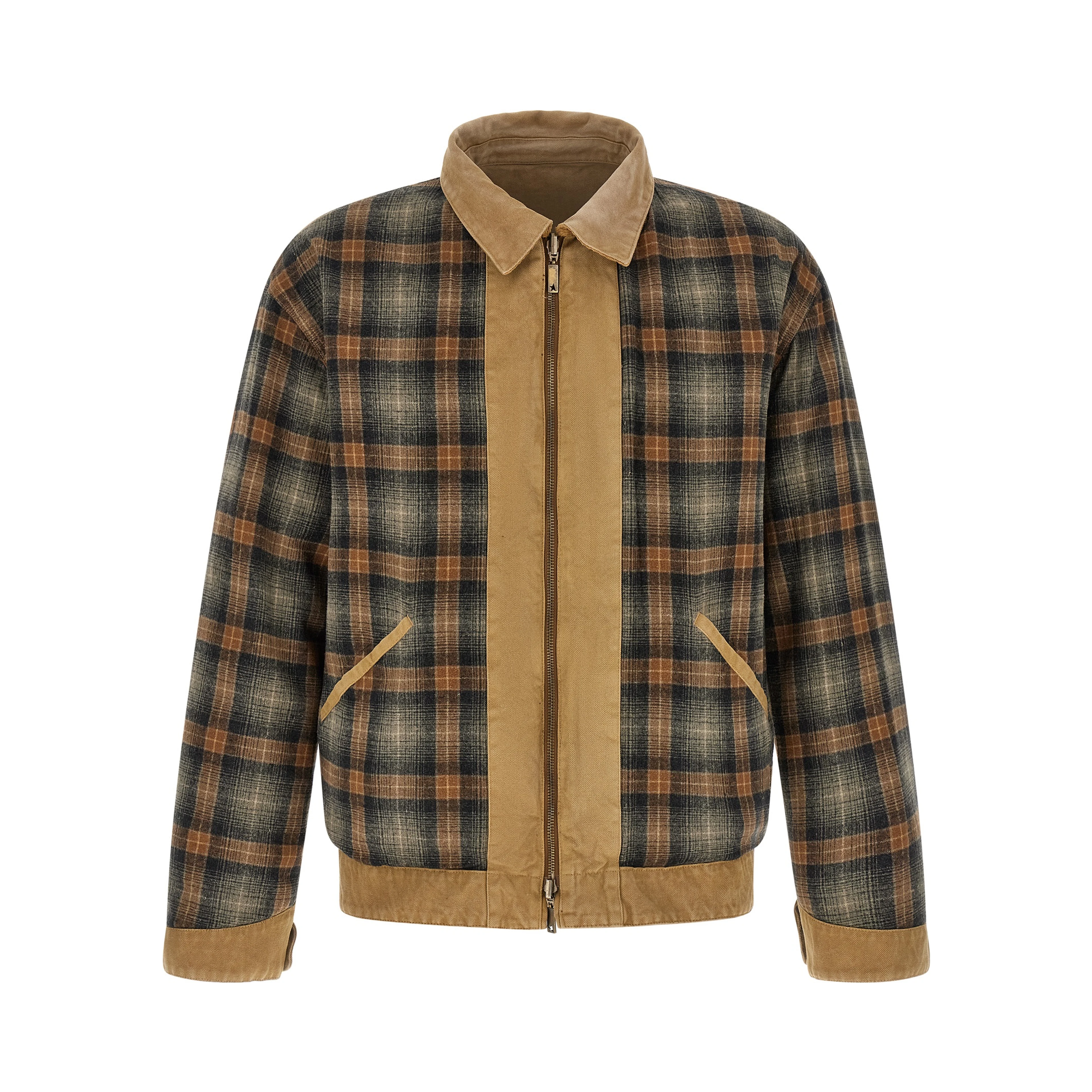 Beige Cotton Shell Jacket
