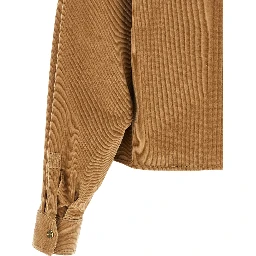 Beige Cotton Denim Jacket