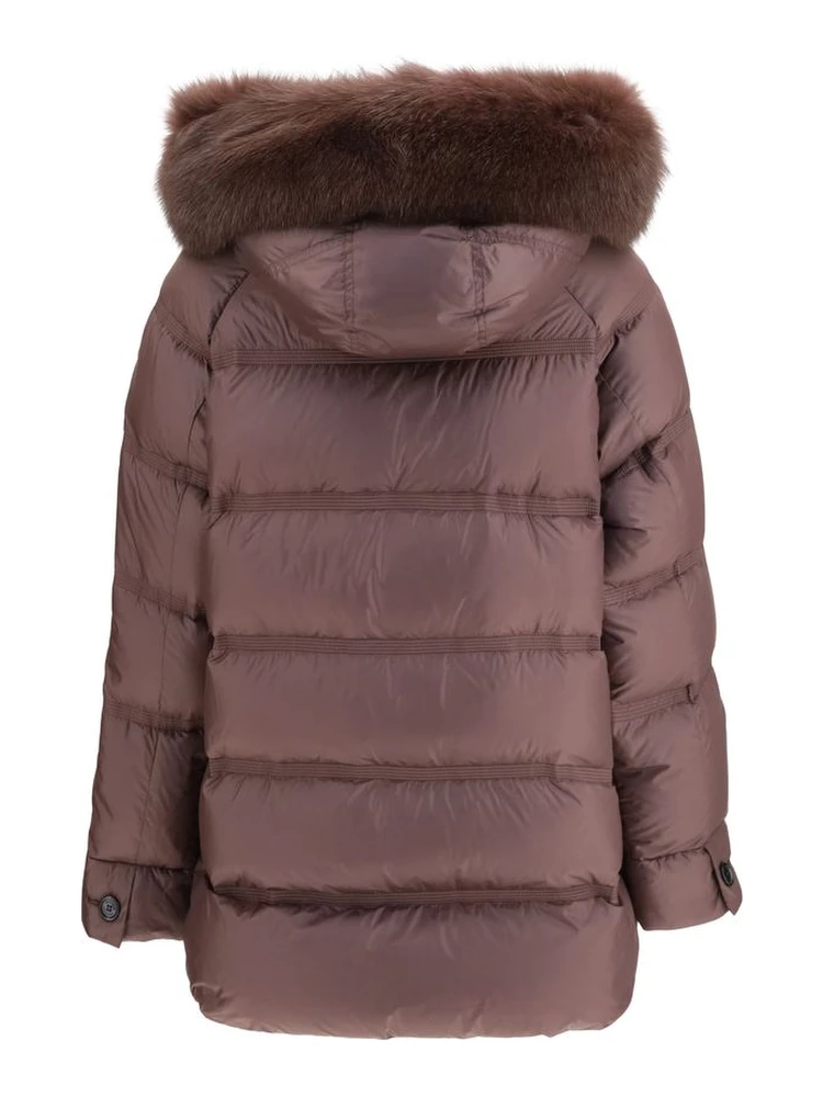 Bordeaux Polyester Full-Length Jacket alternative