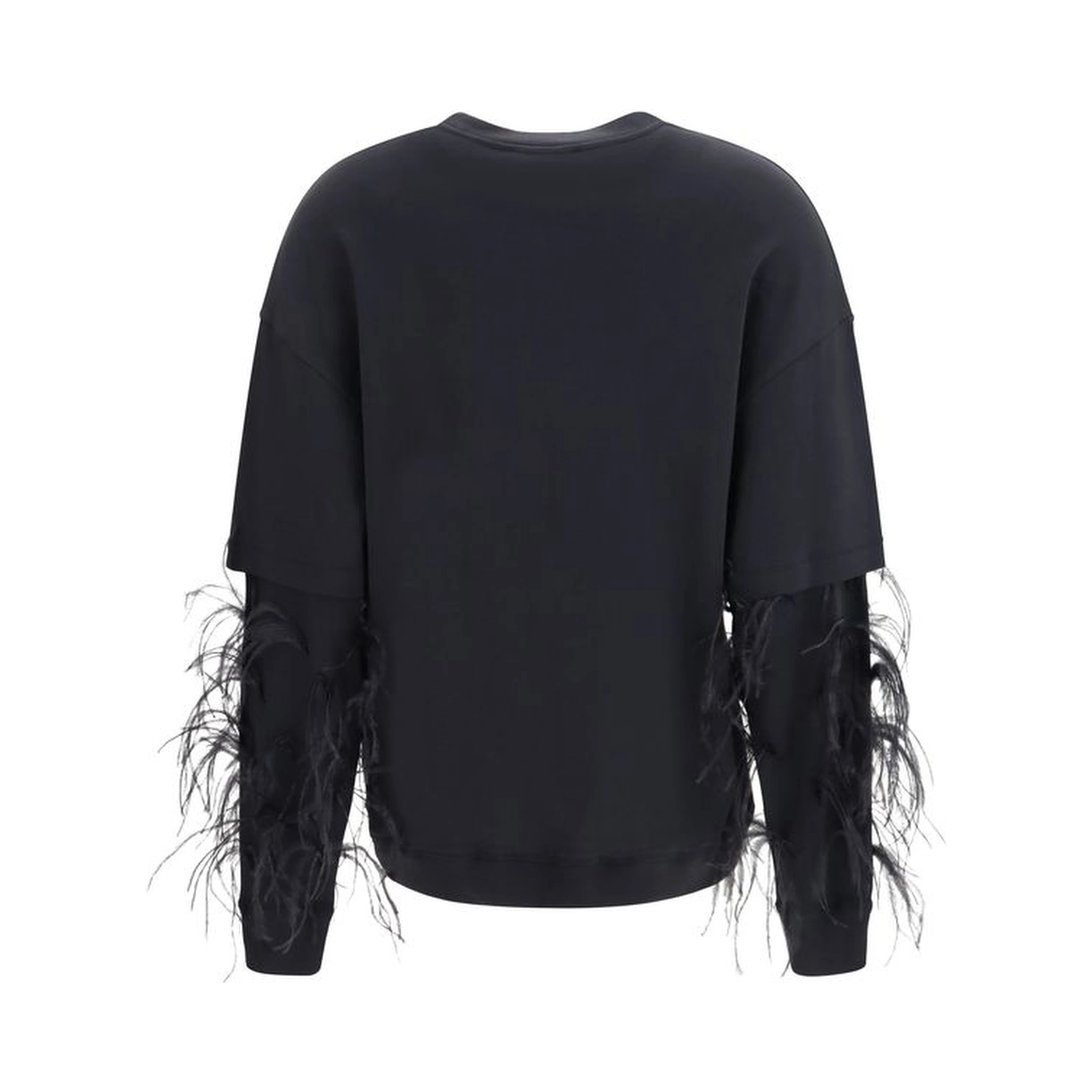 Black Cotton Sweatshirt
