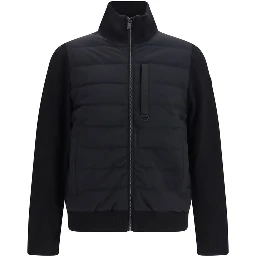 Black Viscose Full-Length Jacket