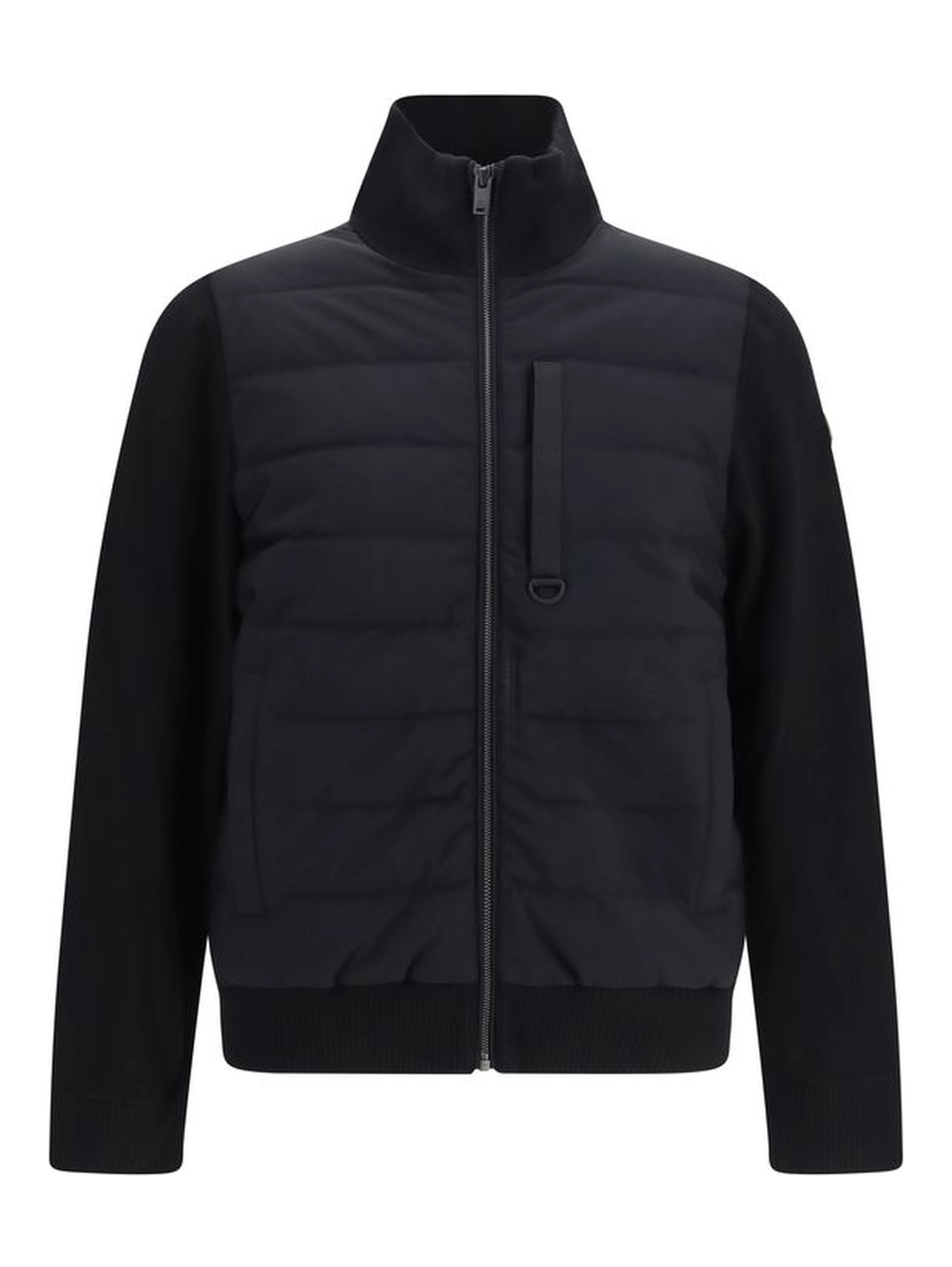 Black Viscose Full-Length Jacket