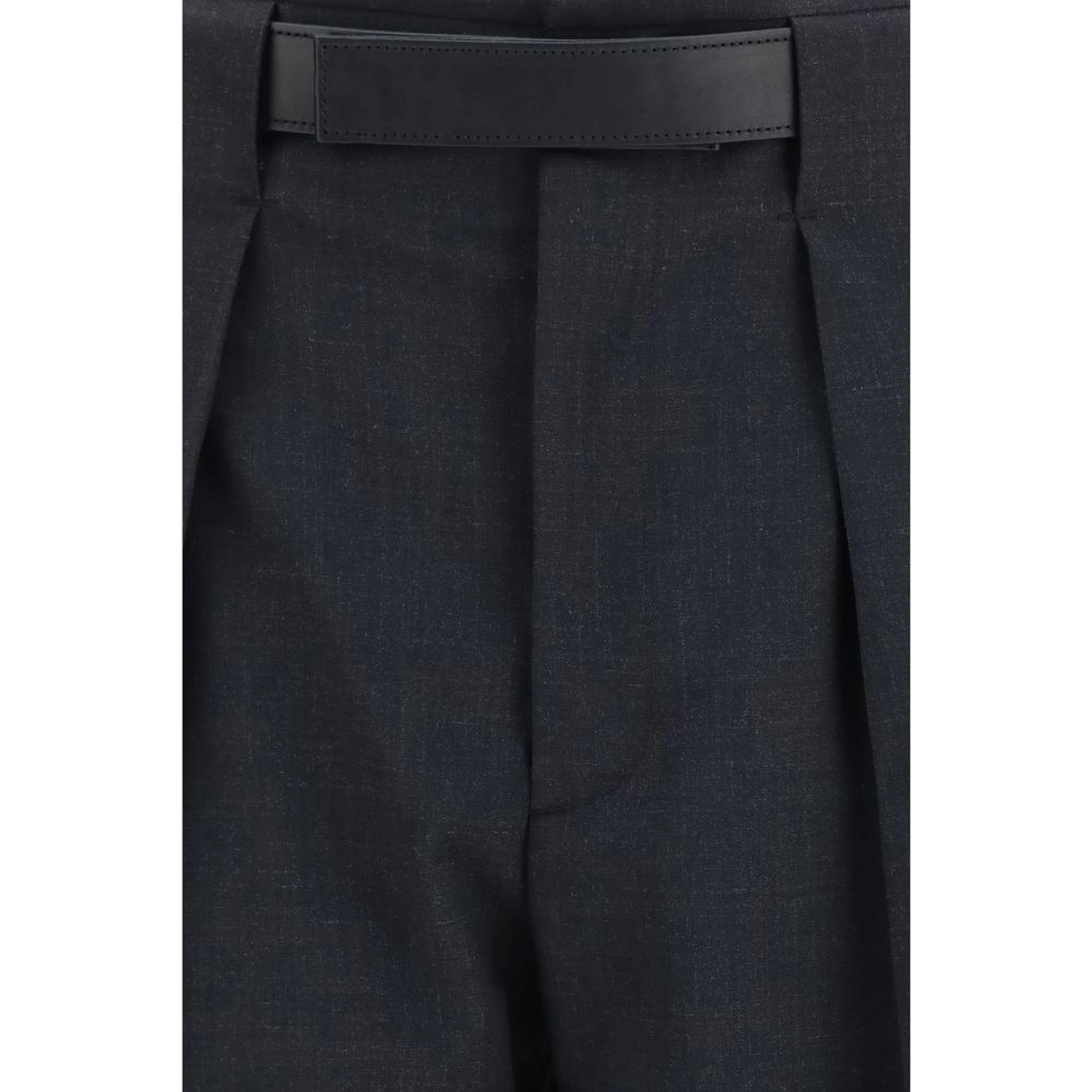 Gray Polyester Dress Pants
