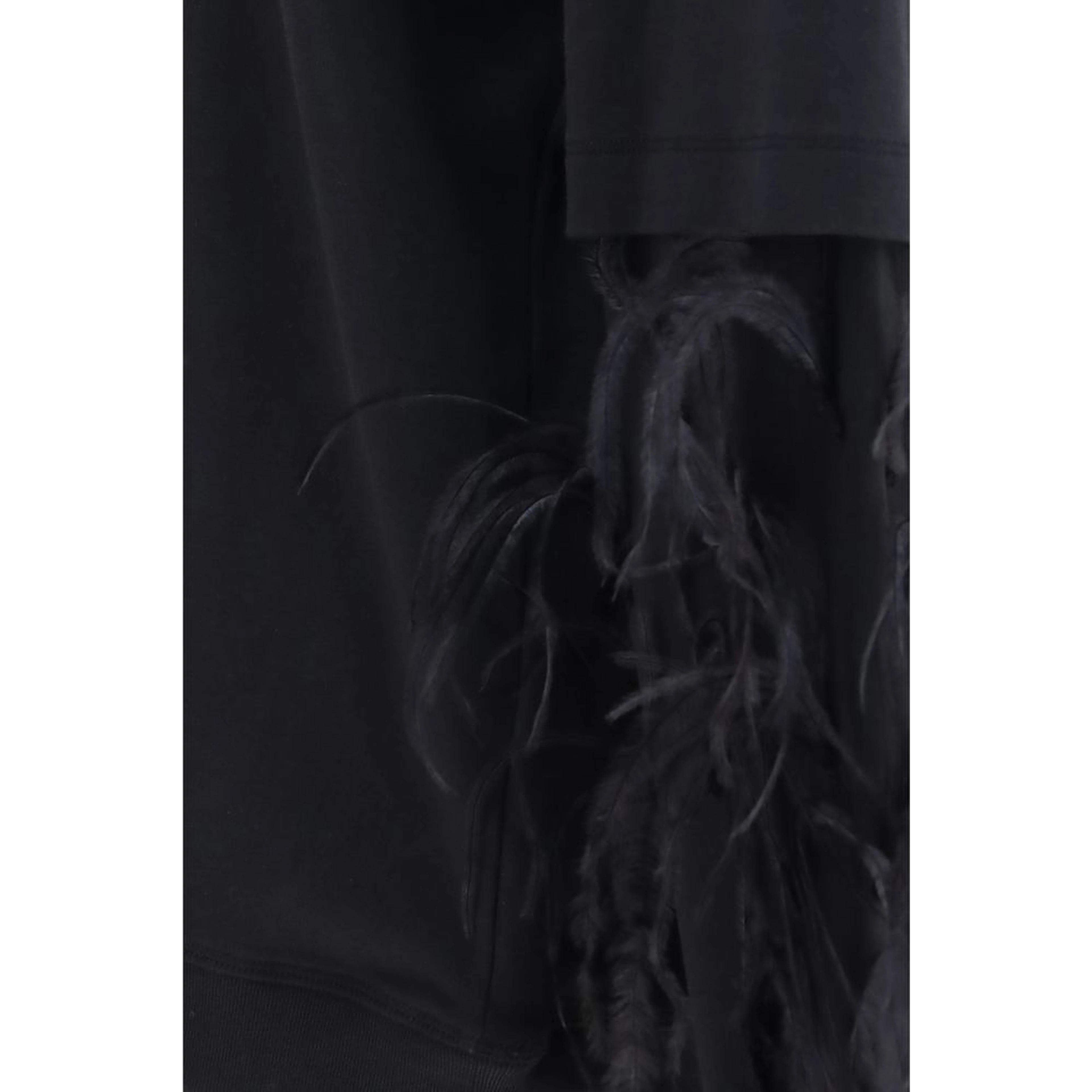 Black Cotton Sweatshirt
