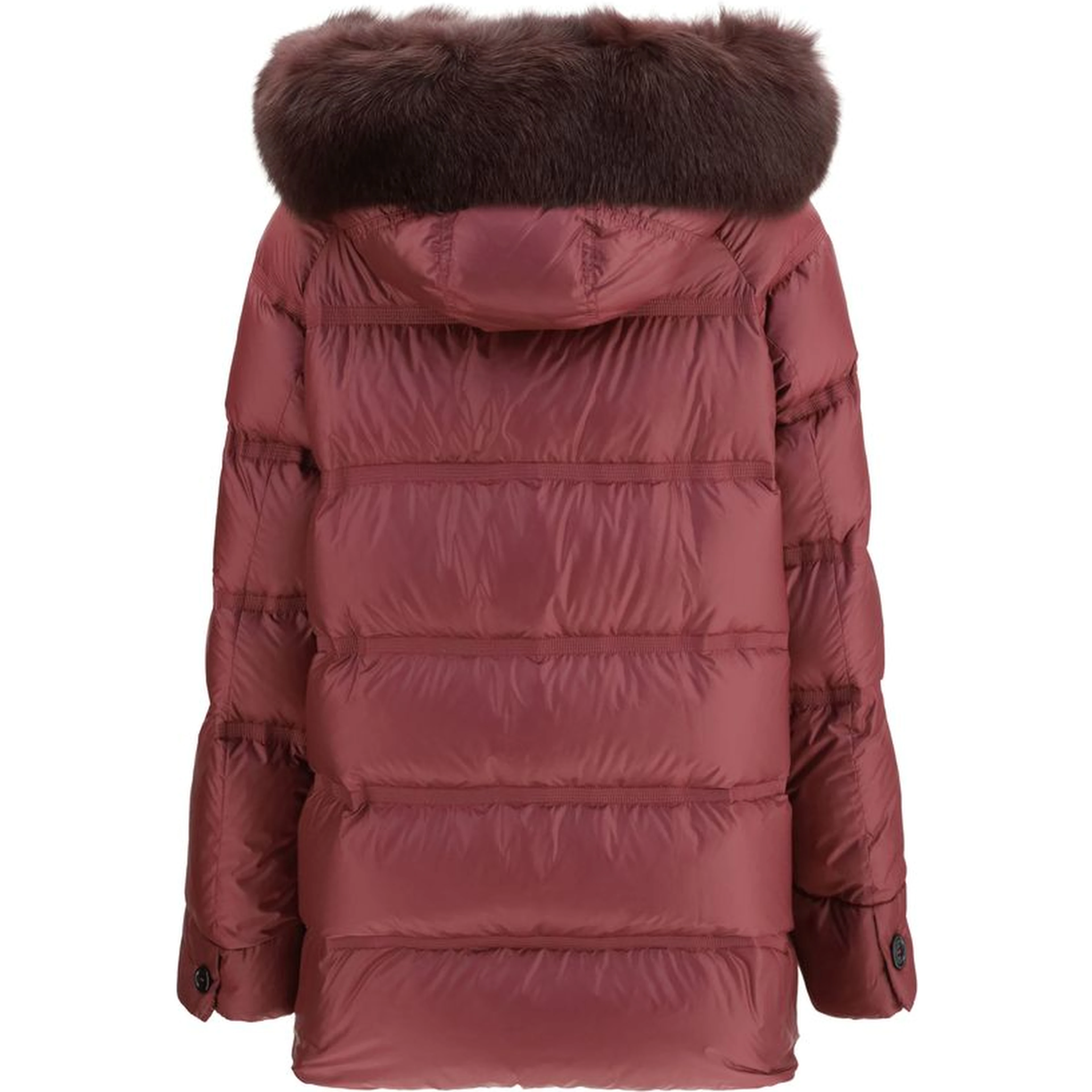Purple Polyester Full-Length Jacket