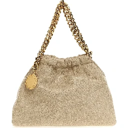 Beige Polyester Crossbody Bag
