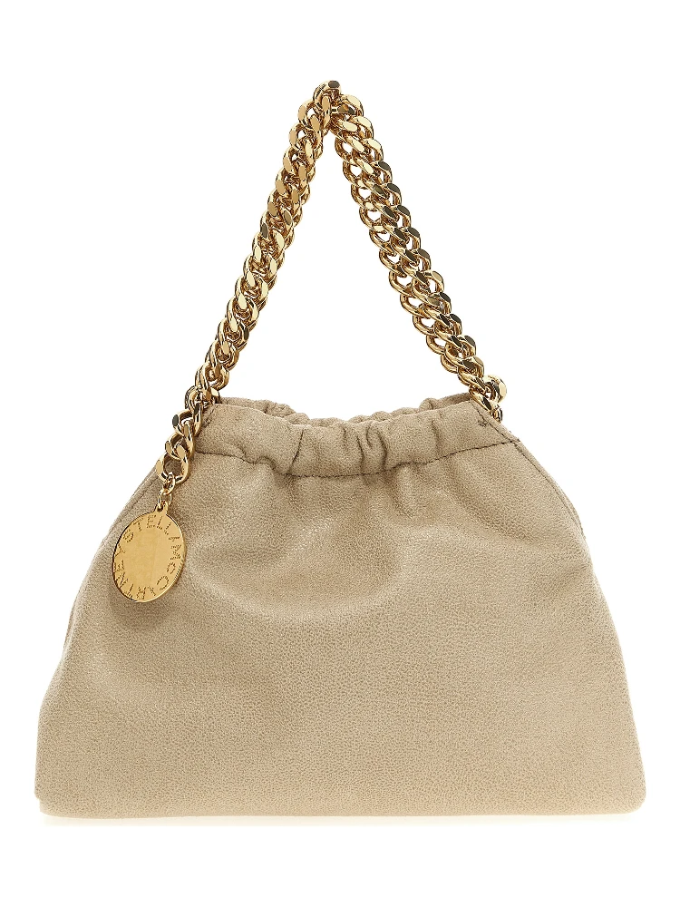 Beige Polyester Crossbody Bag