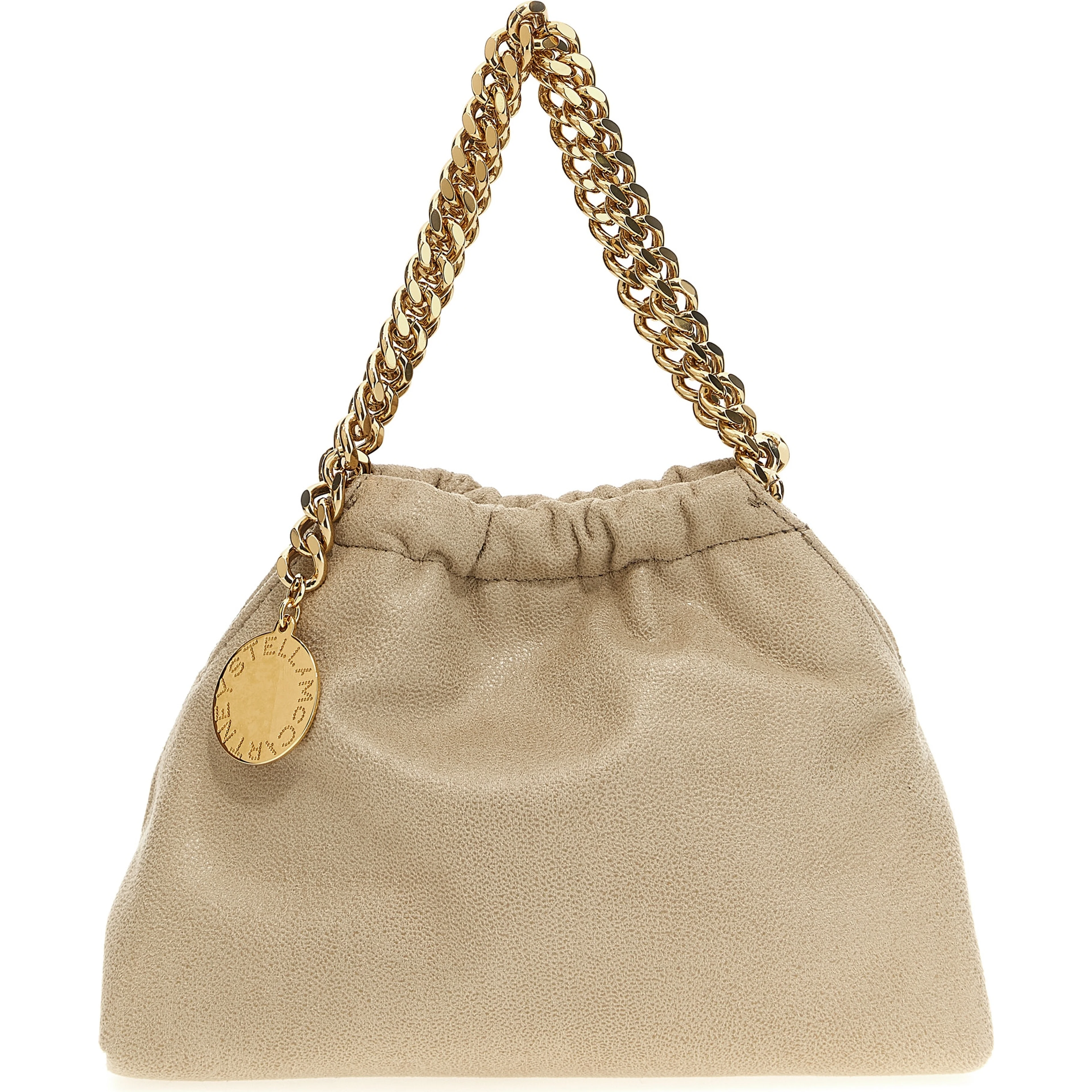Beige Polyester Crossbody Bag