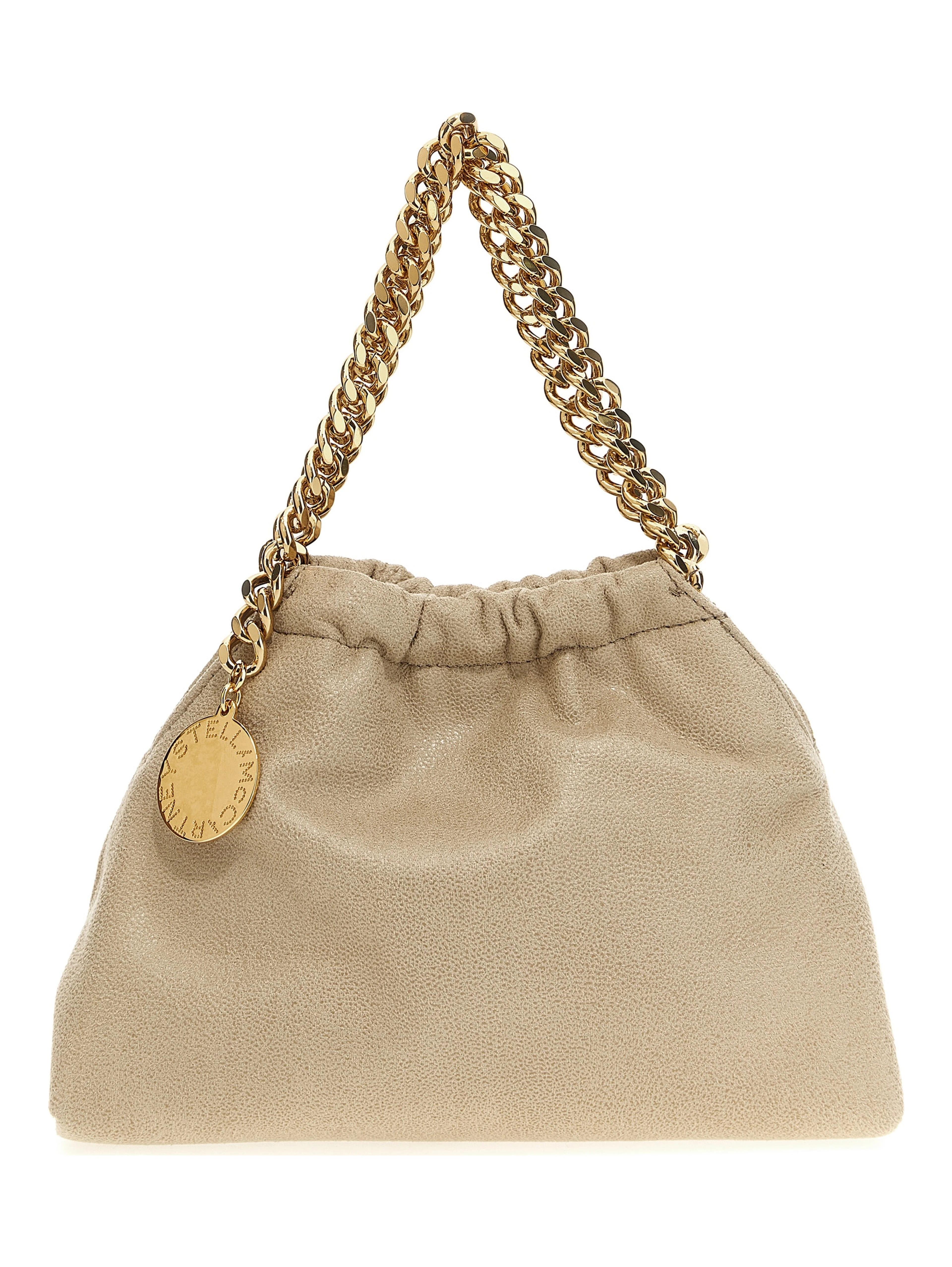 Beige Polyester Crossbody Bag