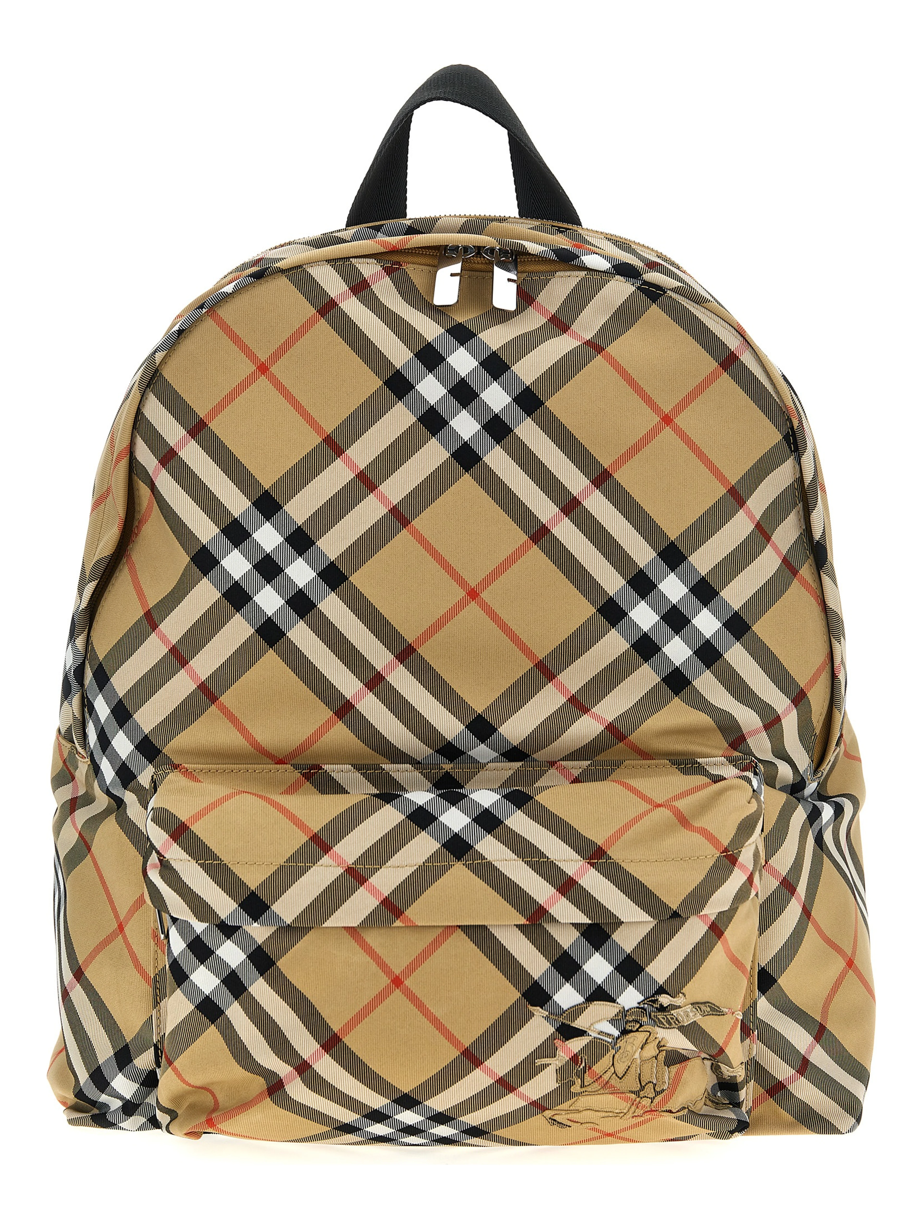 Beige Polyester Backpack