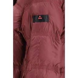 Purple Polyester Full-Length Jacket