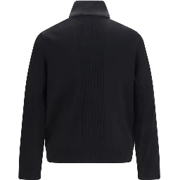 Black Viscose Full-Length Jacket