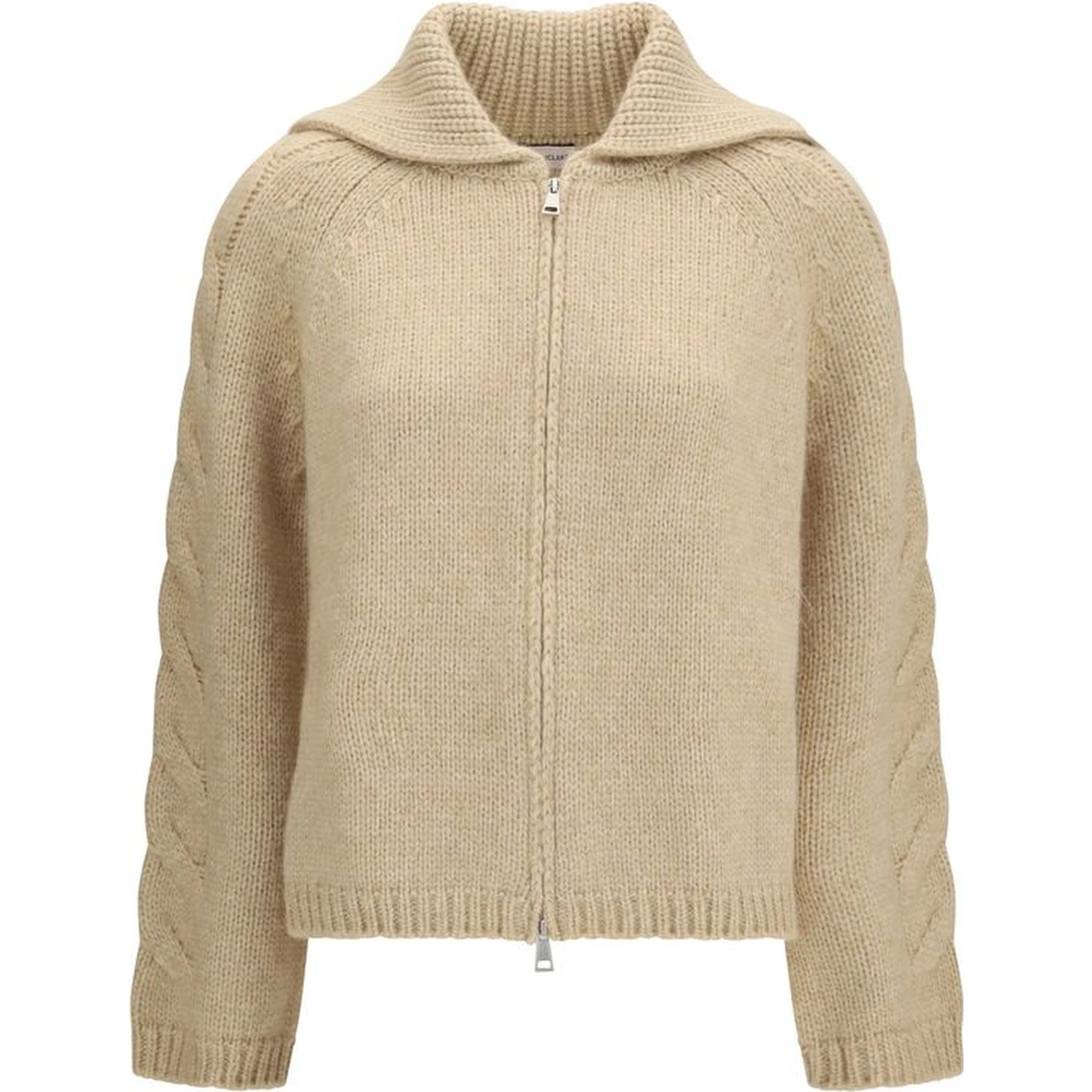 Beige Alpaca Vicugna Pacos Cardigan