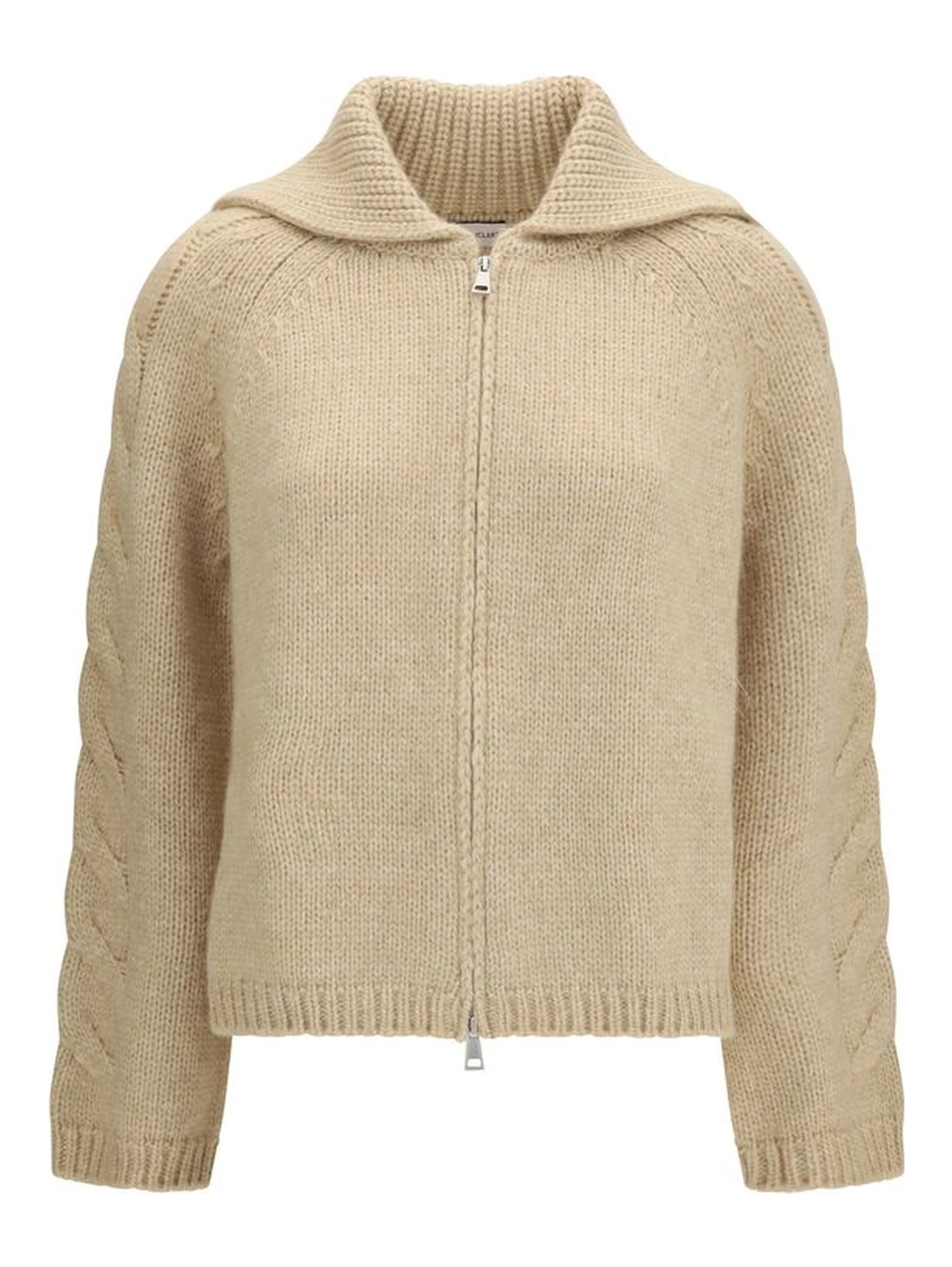 Beige Alpaca Vicugna Pacos Cardigan