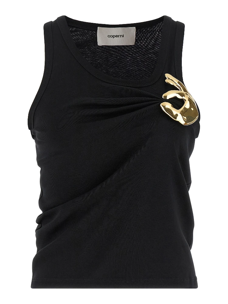 Black Cotton Tank Tops