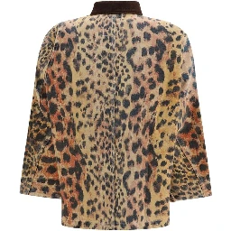 Multicolor Cotton Full-Length Jacket