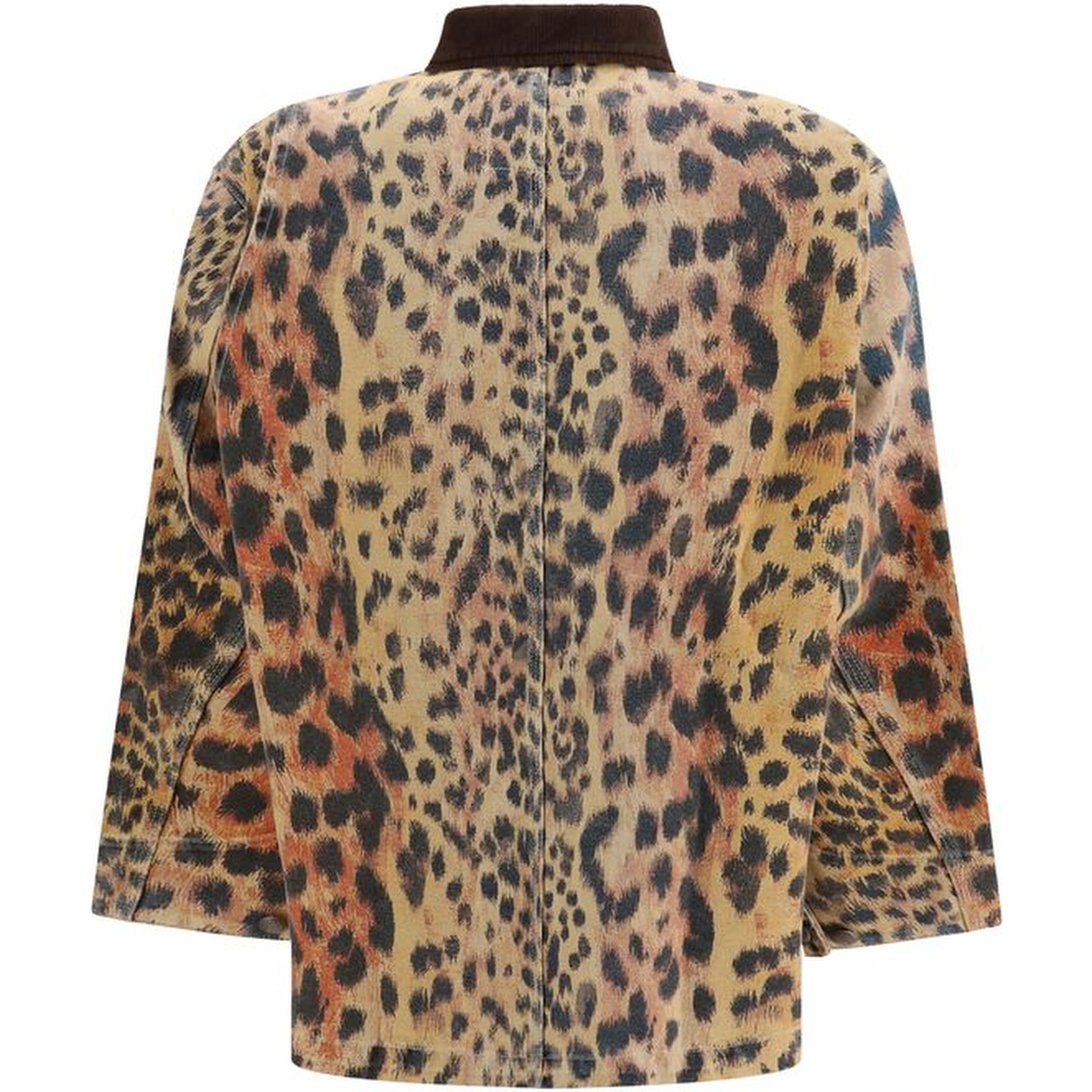 Multicolor Cotton Full-Length Jacket
