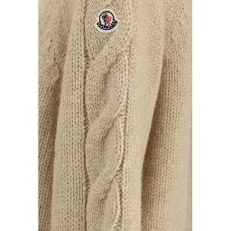Beige Alpaca Vicugna Pacos Cardigan