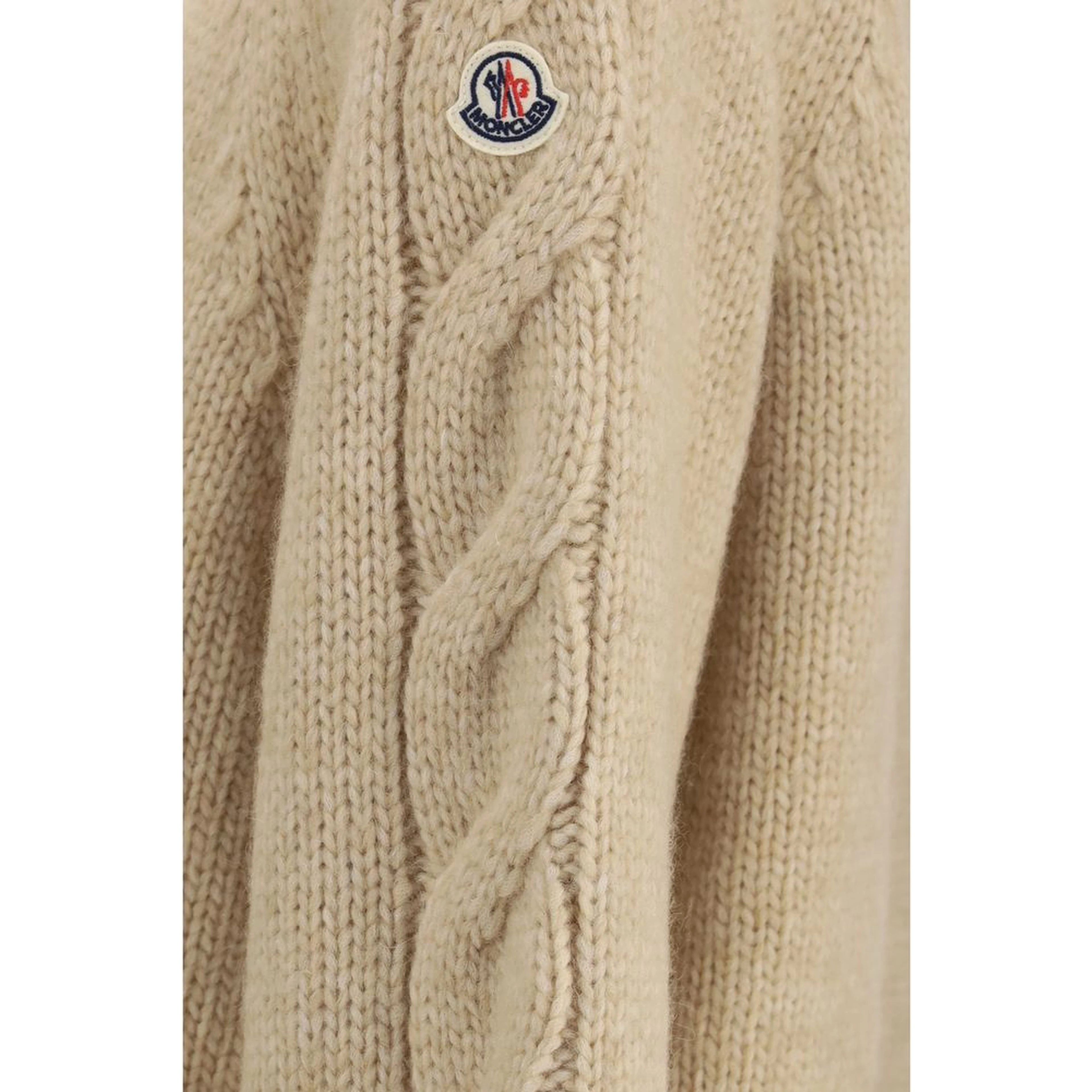 Beige Alpaca Vicugna Pacos Cardigan