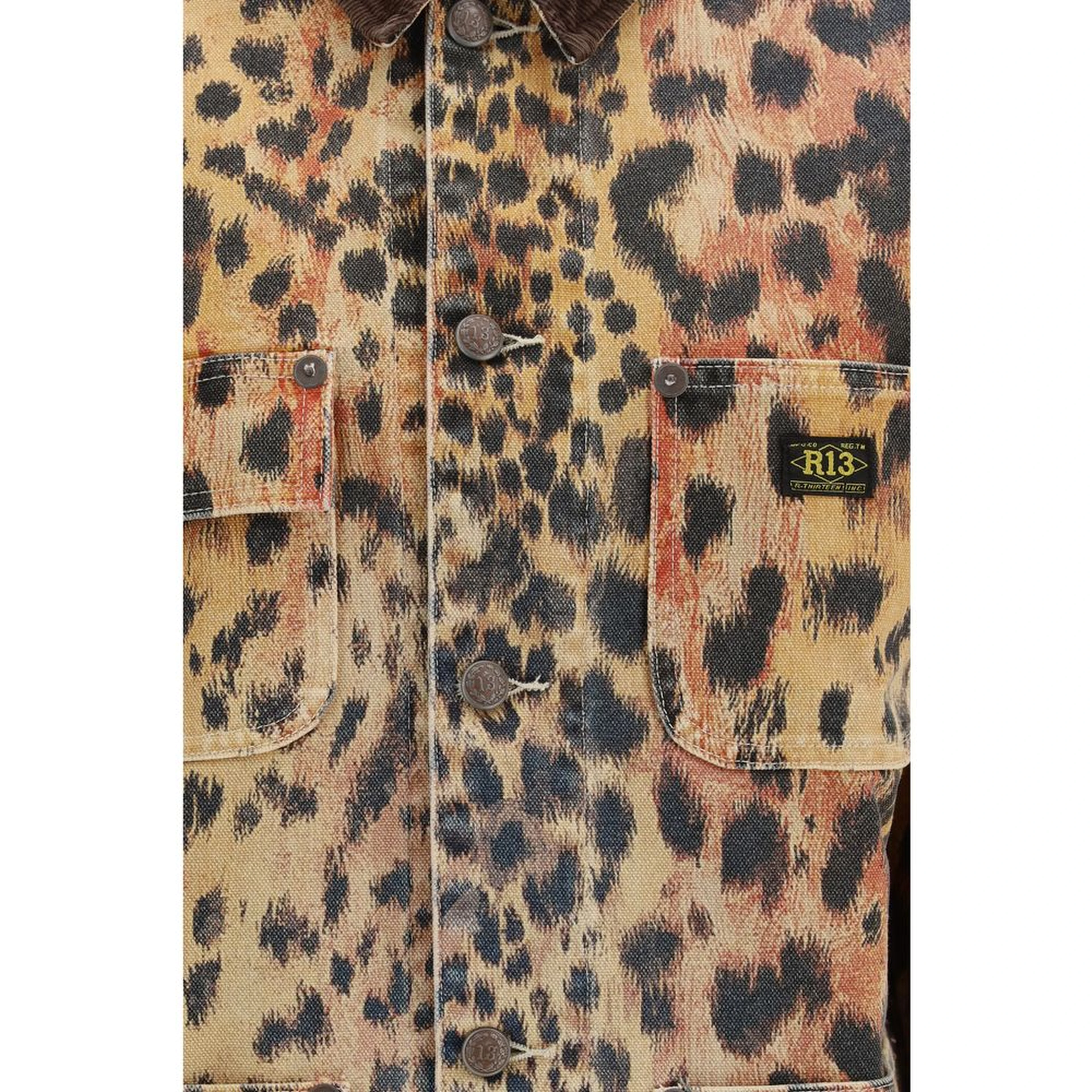 Multicolor Cotton Full-Length Jacket