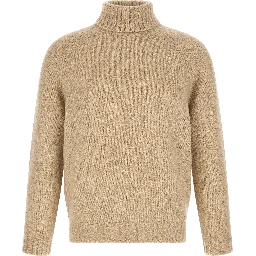 Beige Virgin Wool Cardigan