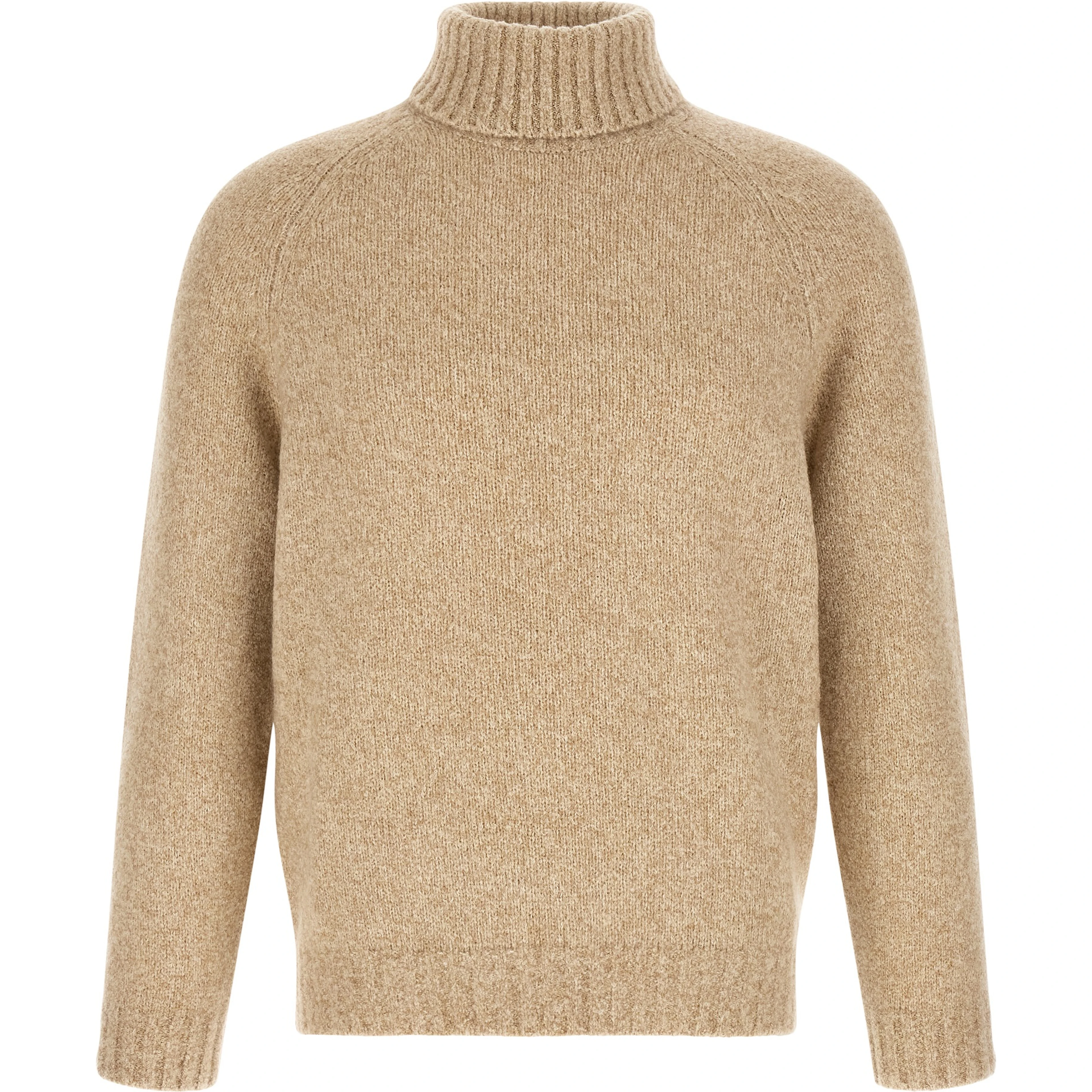Beige Virgin Wool Cardigan