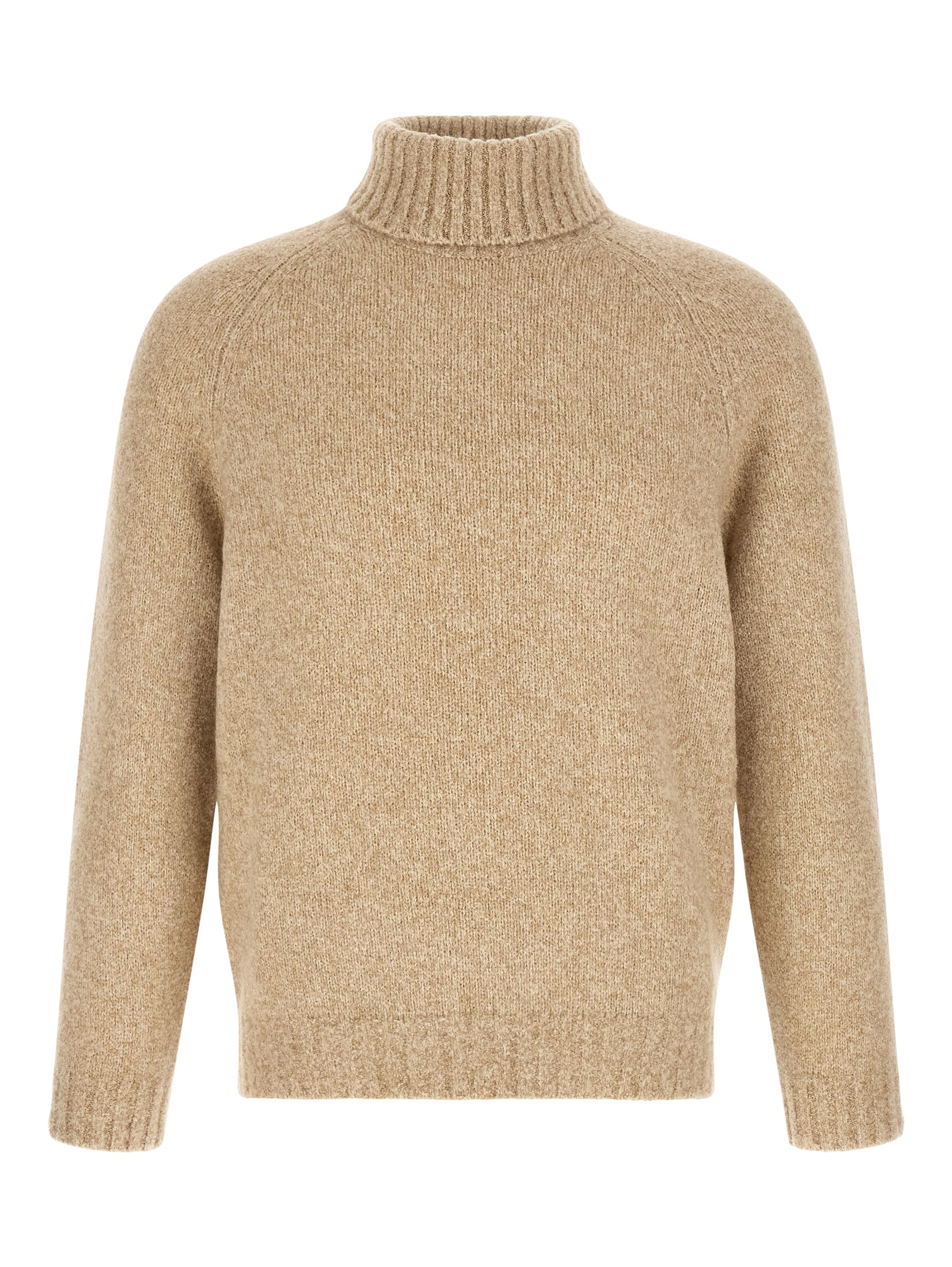 Beige Virgin Wool Cardigan
