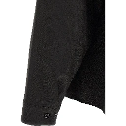 Black Virgin Wool Blouse