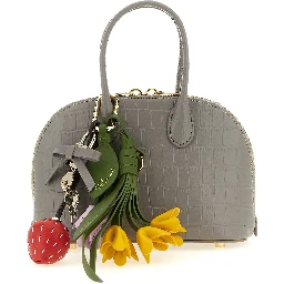 Gray Cowhide Handbag