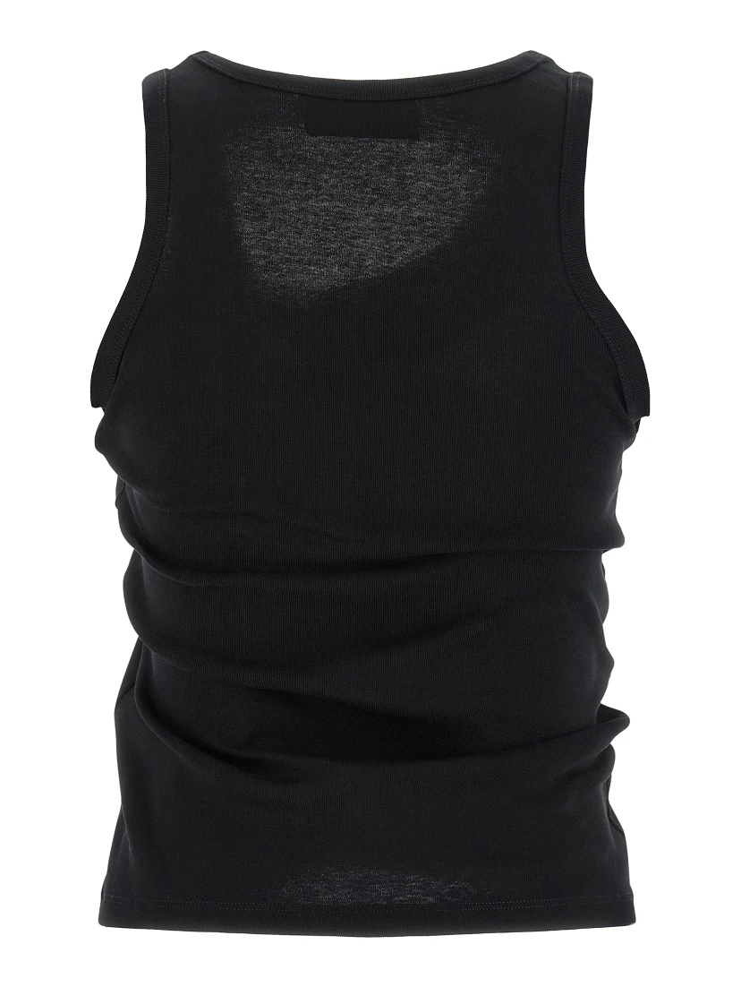 Black Cotton Tank Tops