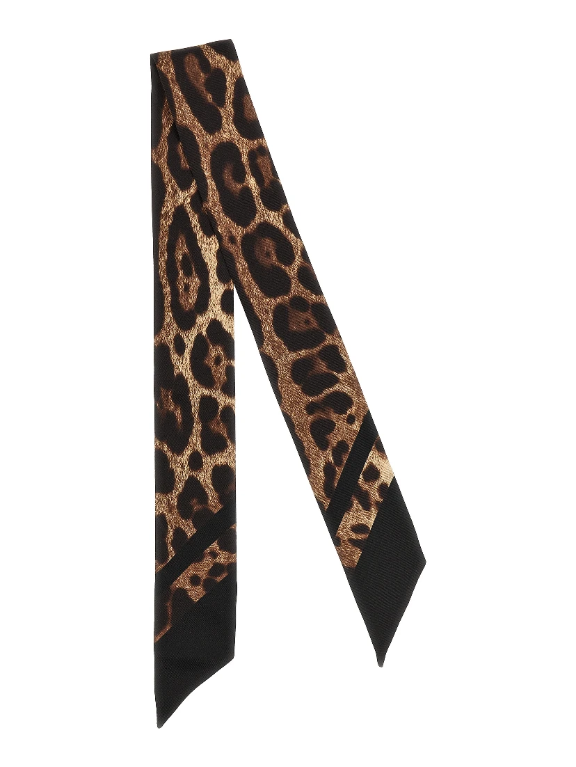Brown Silk Foulard