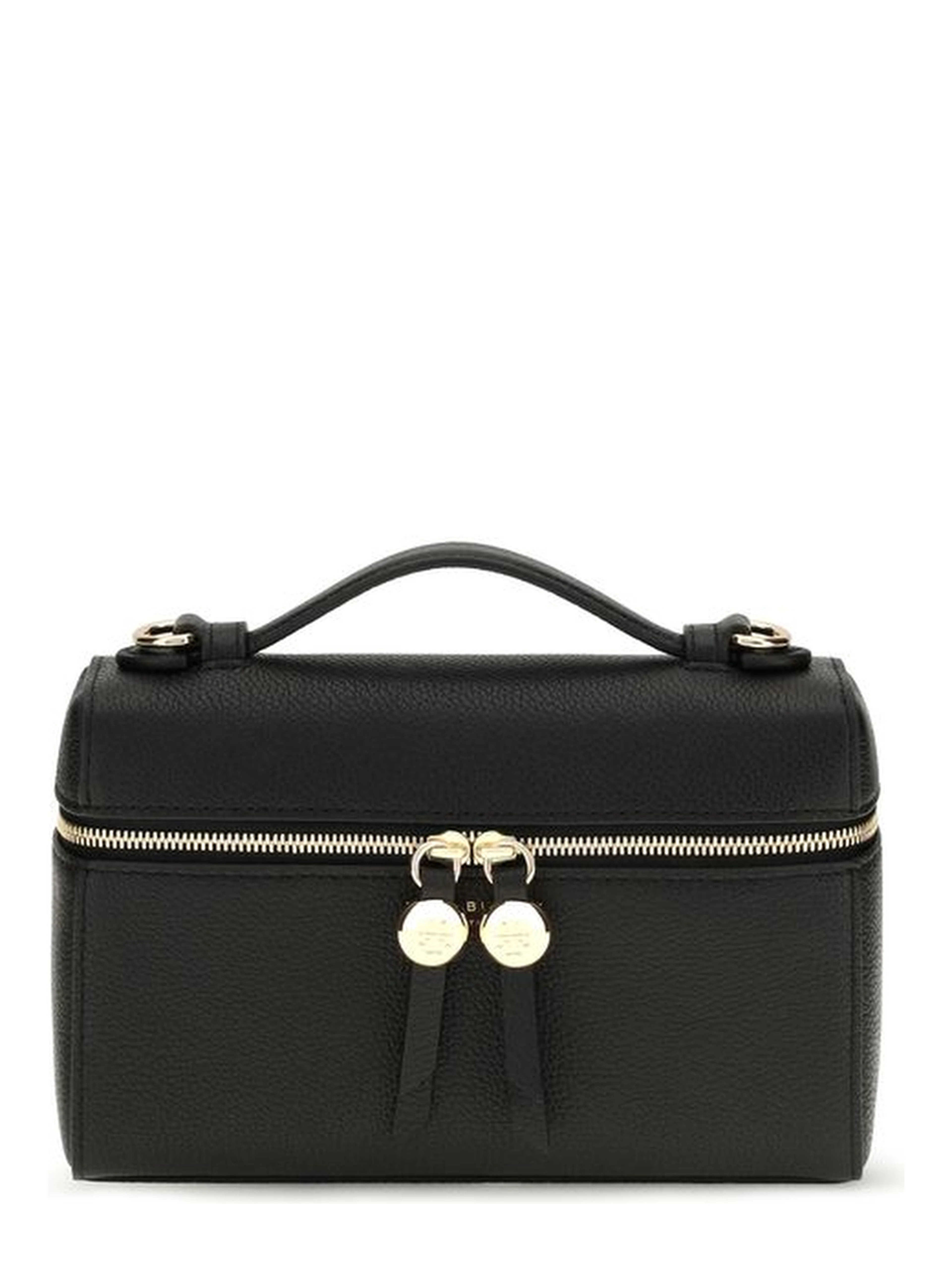 Black Calf Leather Bos Taurus Handbag