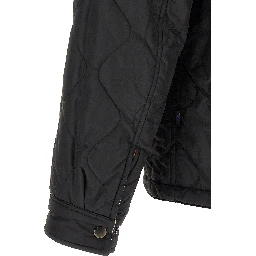 Black Polyamide Full-Length Jacket