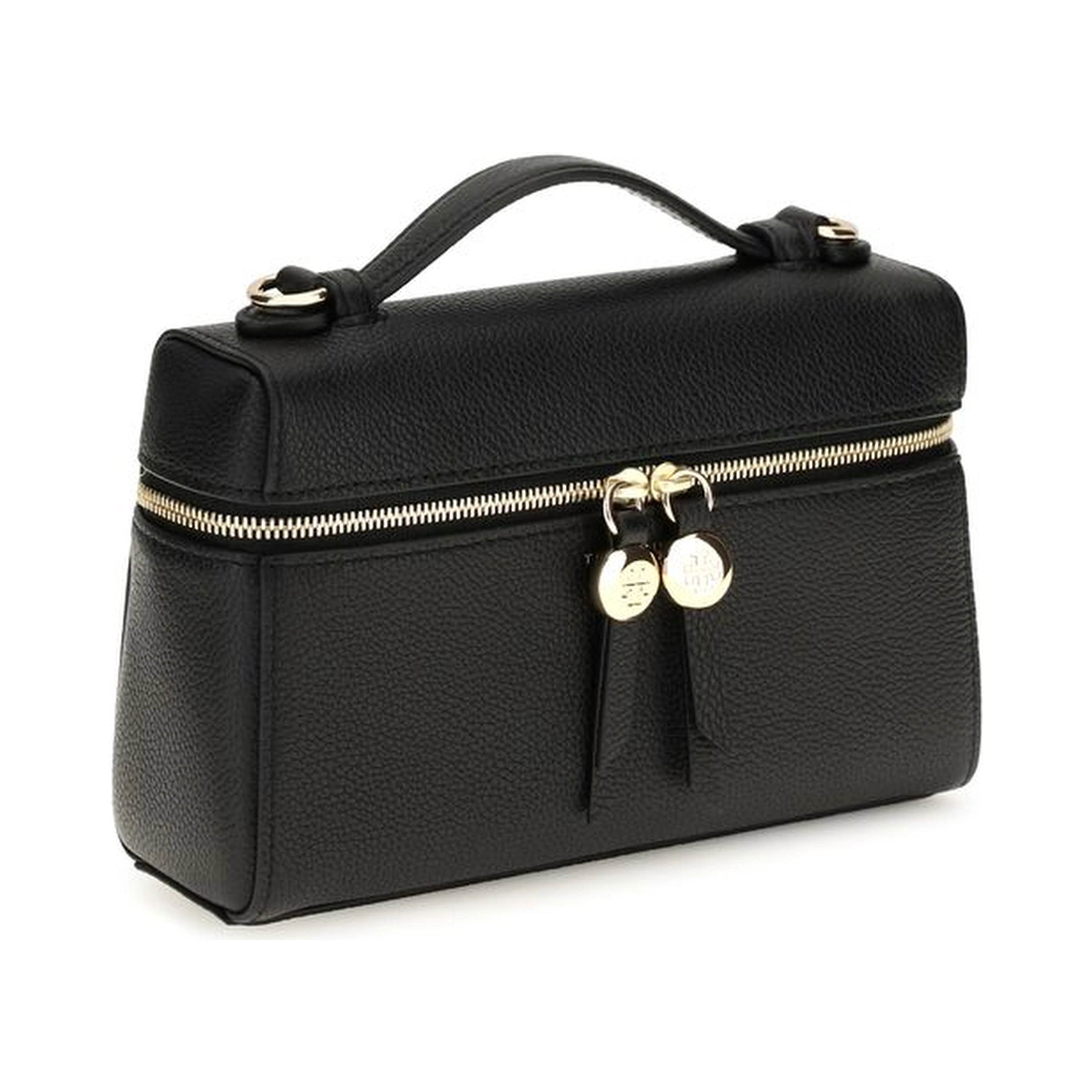 Black Calf Leather Bos Taurus Handbag