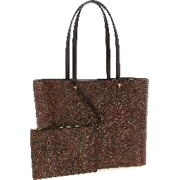 Brown Cotton Tote Bag