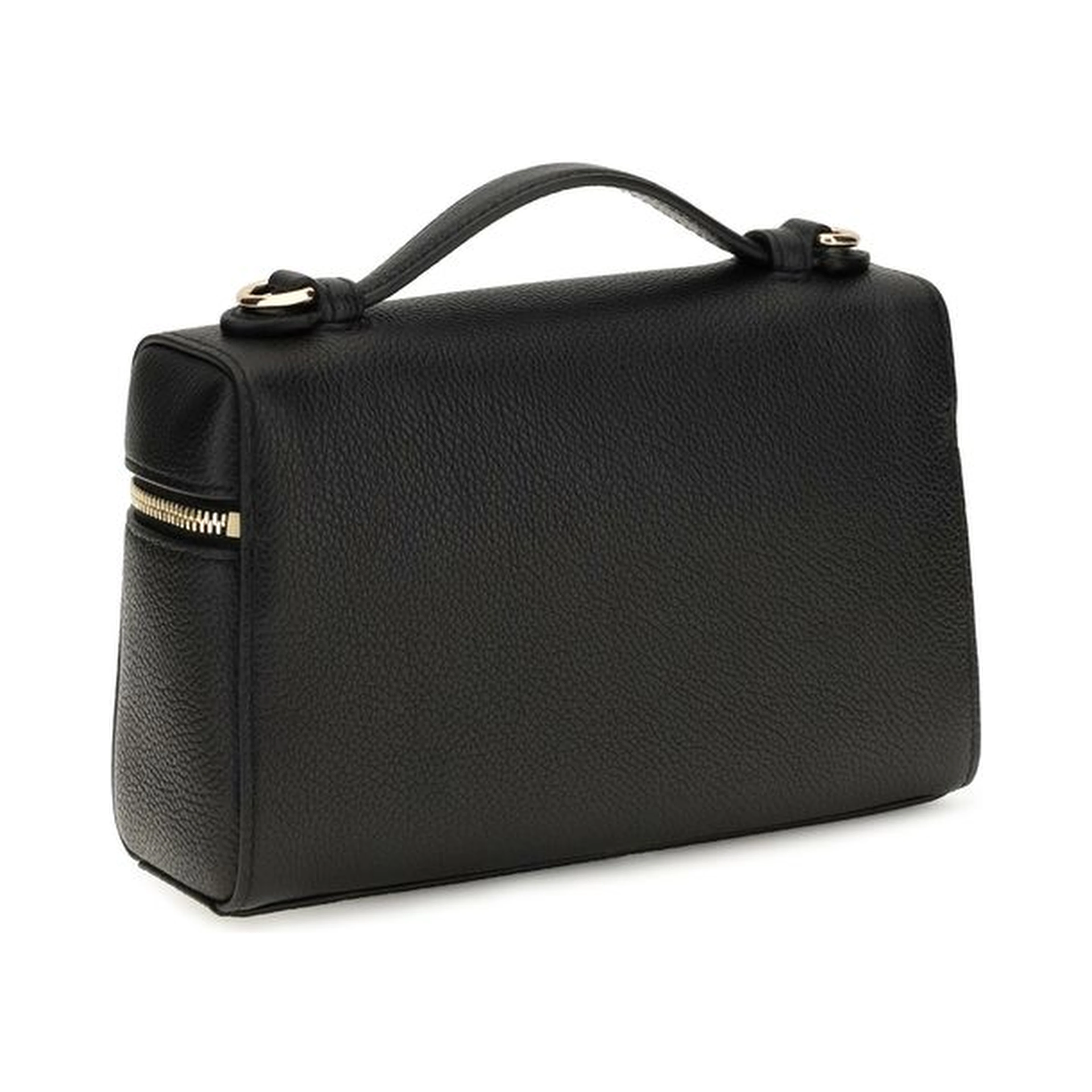 Black Calf Leather Bos Taurus Handbag