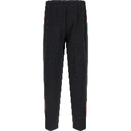 Blue Polyester Joggers (Workout Pants)