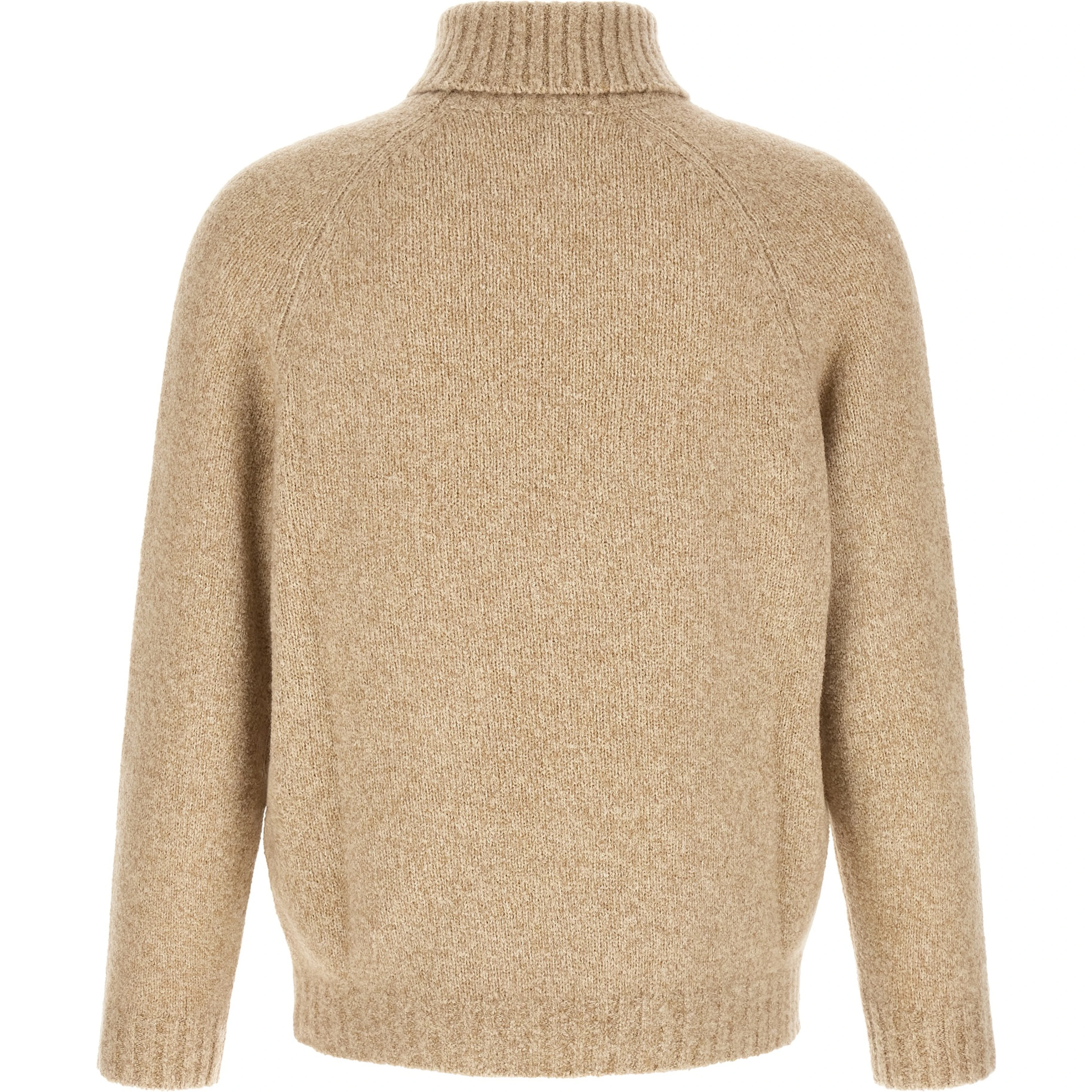 Beige Virgin Wool Cardigan