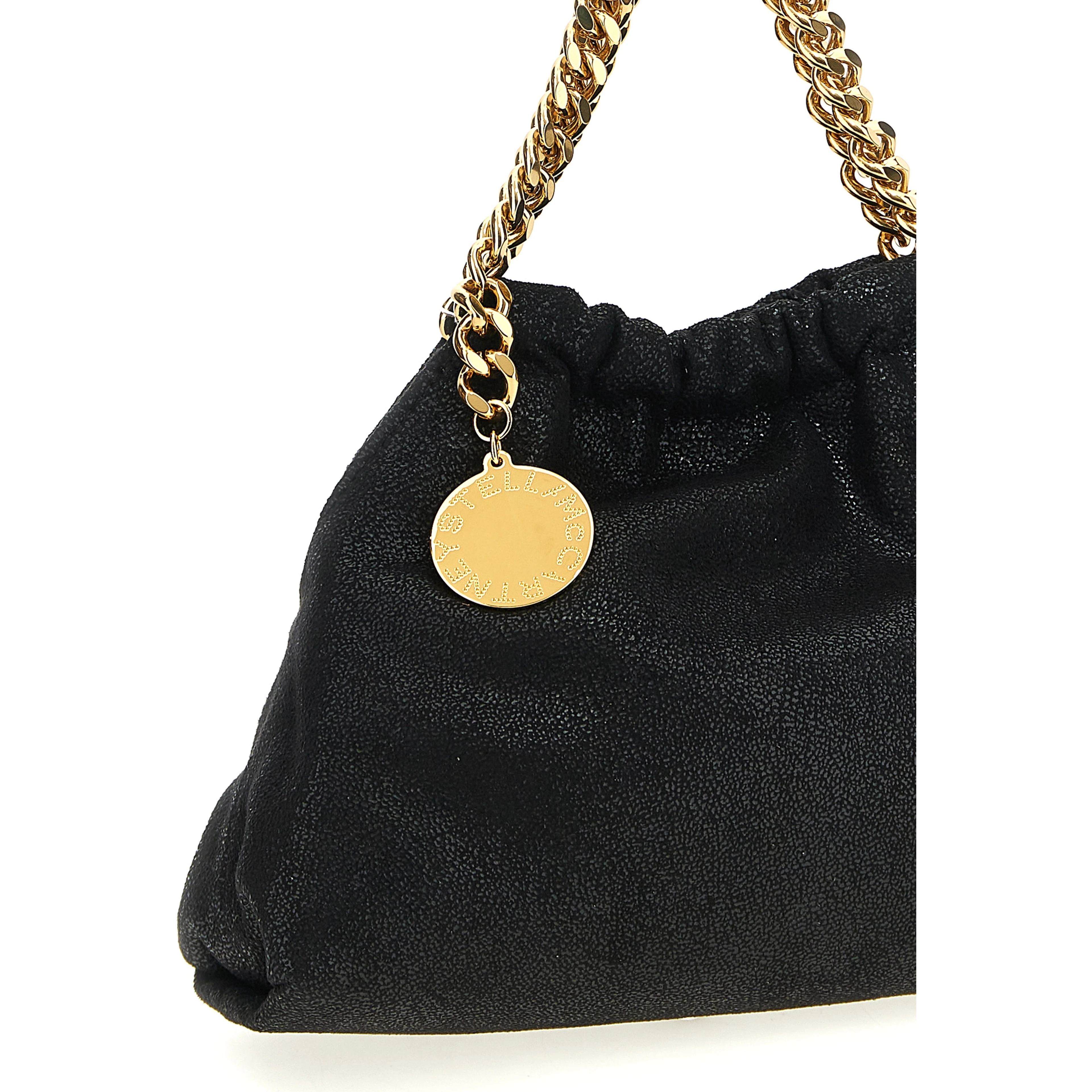 Black Polyester Crossbody Bag