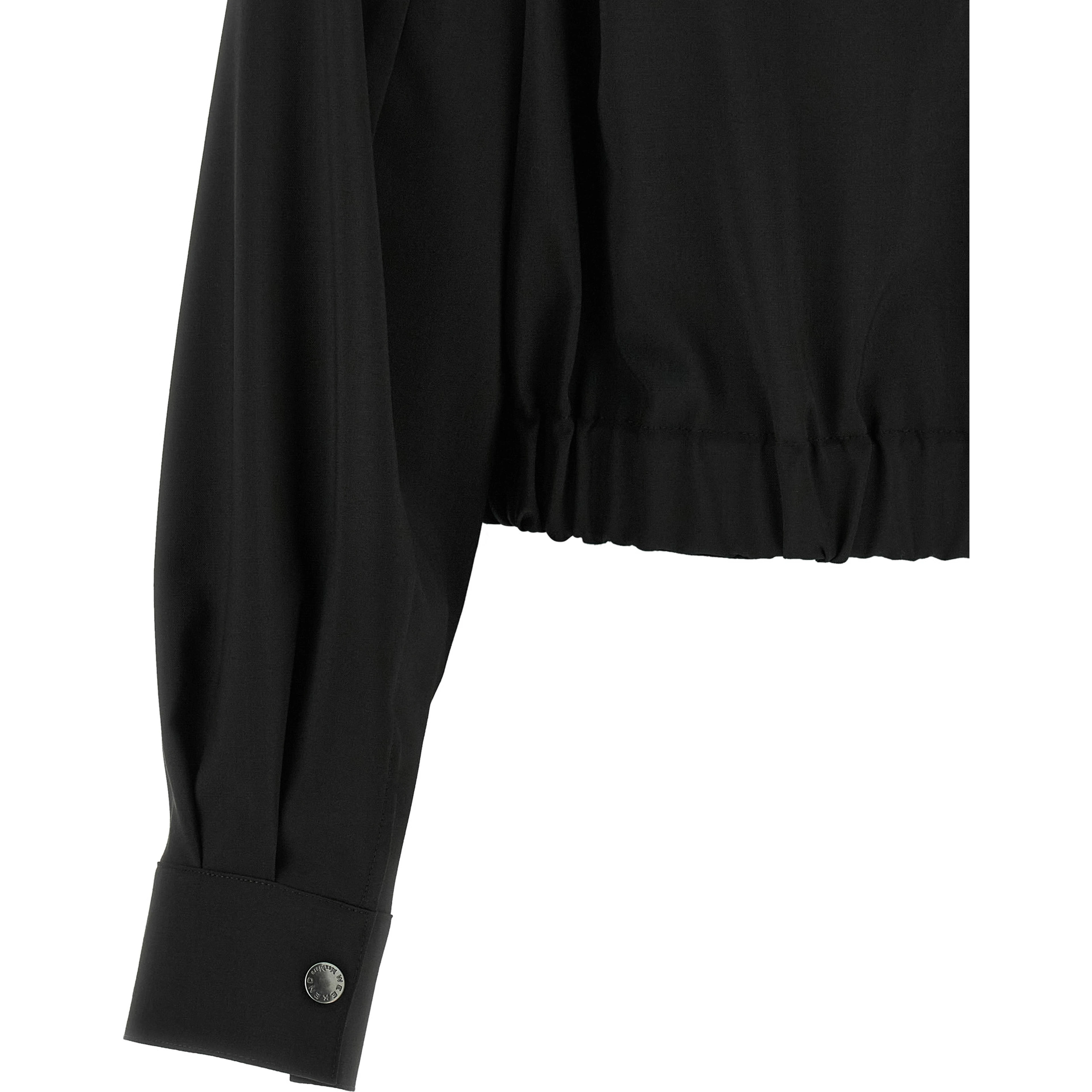 Black Wool Full-Length Jacket