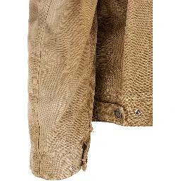 Beige Cotton Shell Jacket