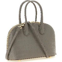 Gray Cowhide Handbag